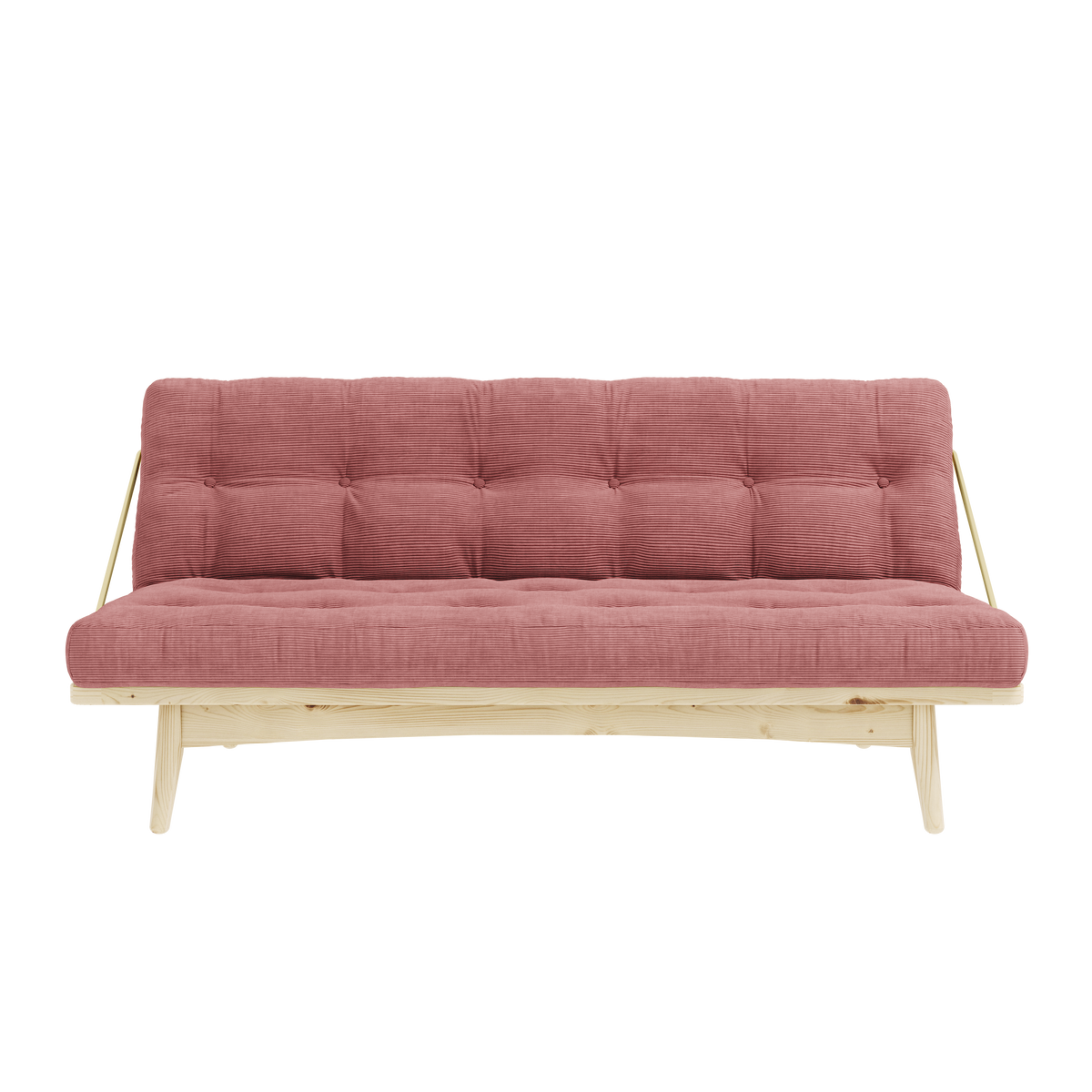 FOLK CLEAR LACQUERED W. 5-LAYER MIXED MATTRESS SORBET PINK