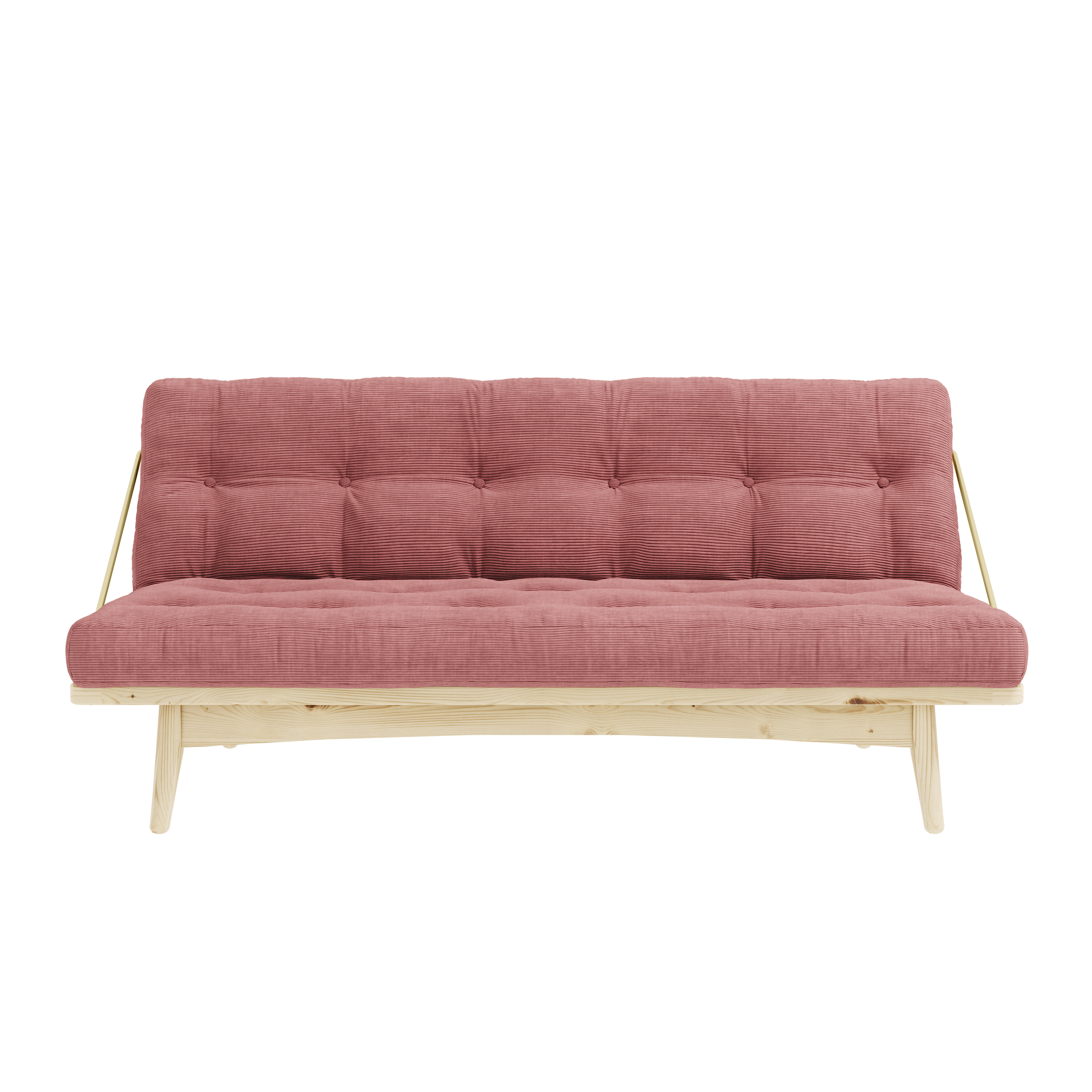 FOLK CLEAR LACQUERED W. 5-LAYER MIXED MATTRESS SORBET PINK