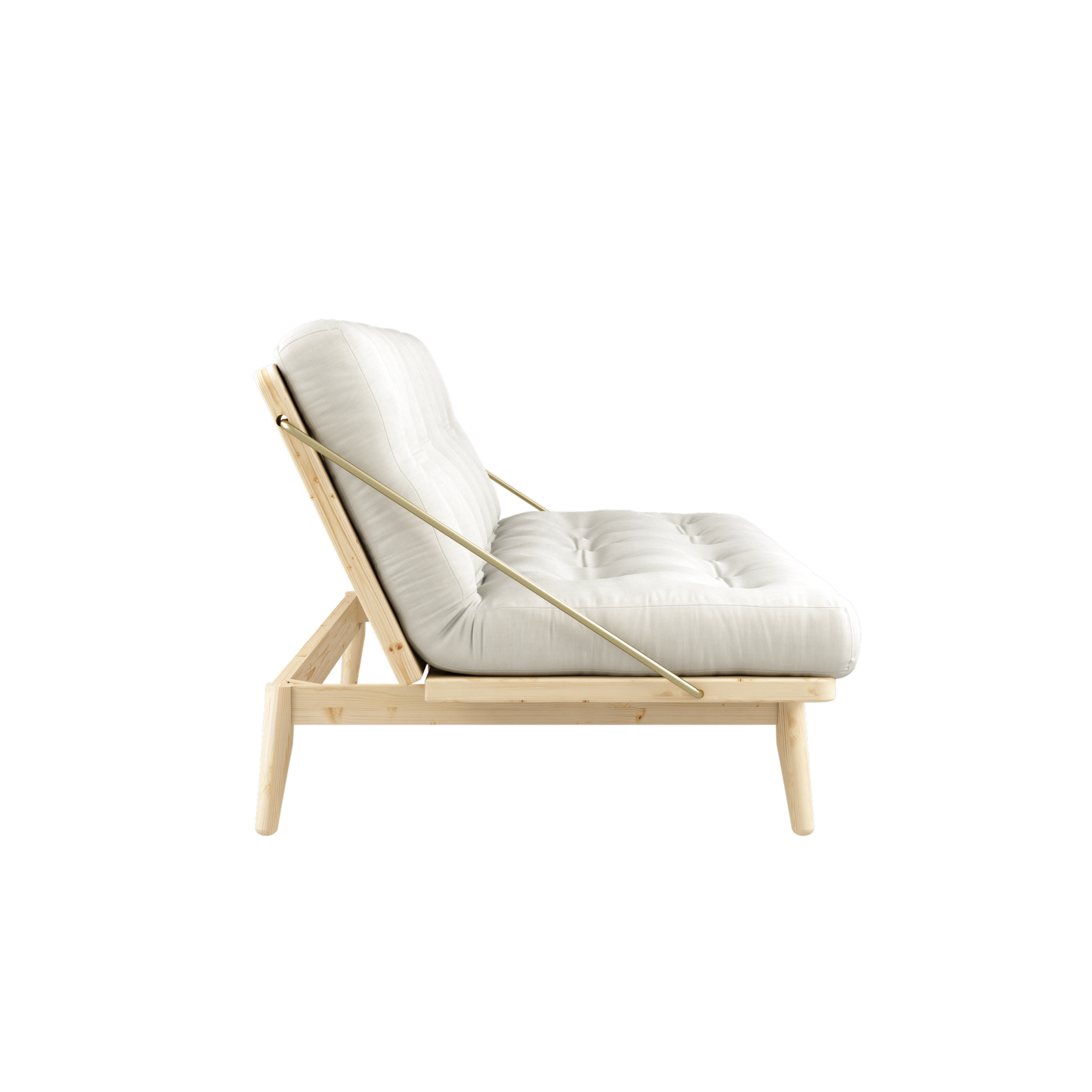 FOLK CLEAR LACQUERED W. 5-LAYER MIXED MATTRESS NATURAL