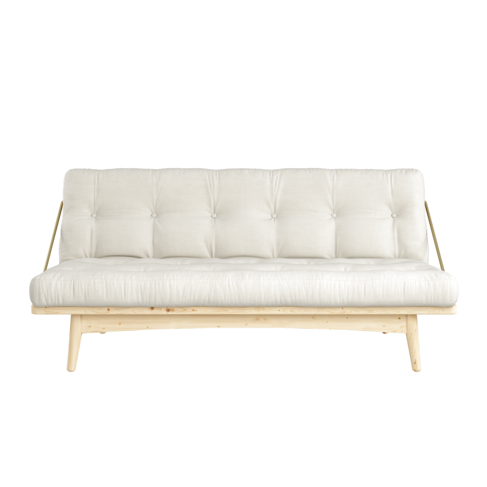 FOLK CLEAR LACQUERED W. 5-LAYER MIXED MATTRESS NATURAL