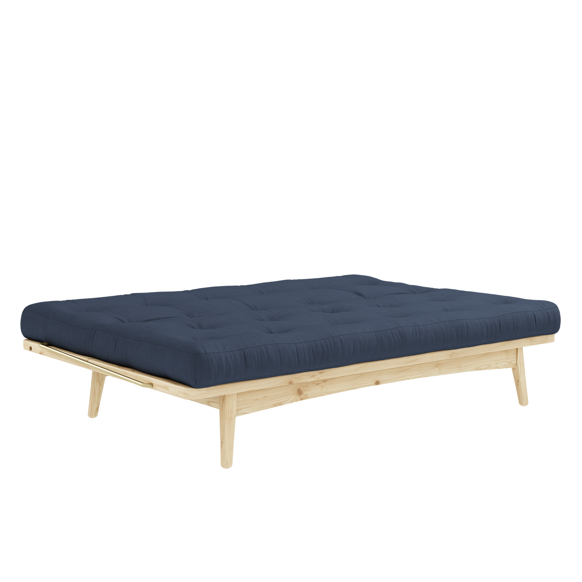 FOLK CLEAR LACQUERED W. 5-LAYER MIXED MATTRESS NAVY