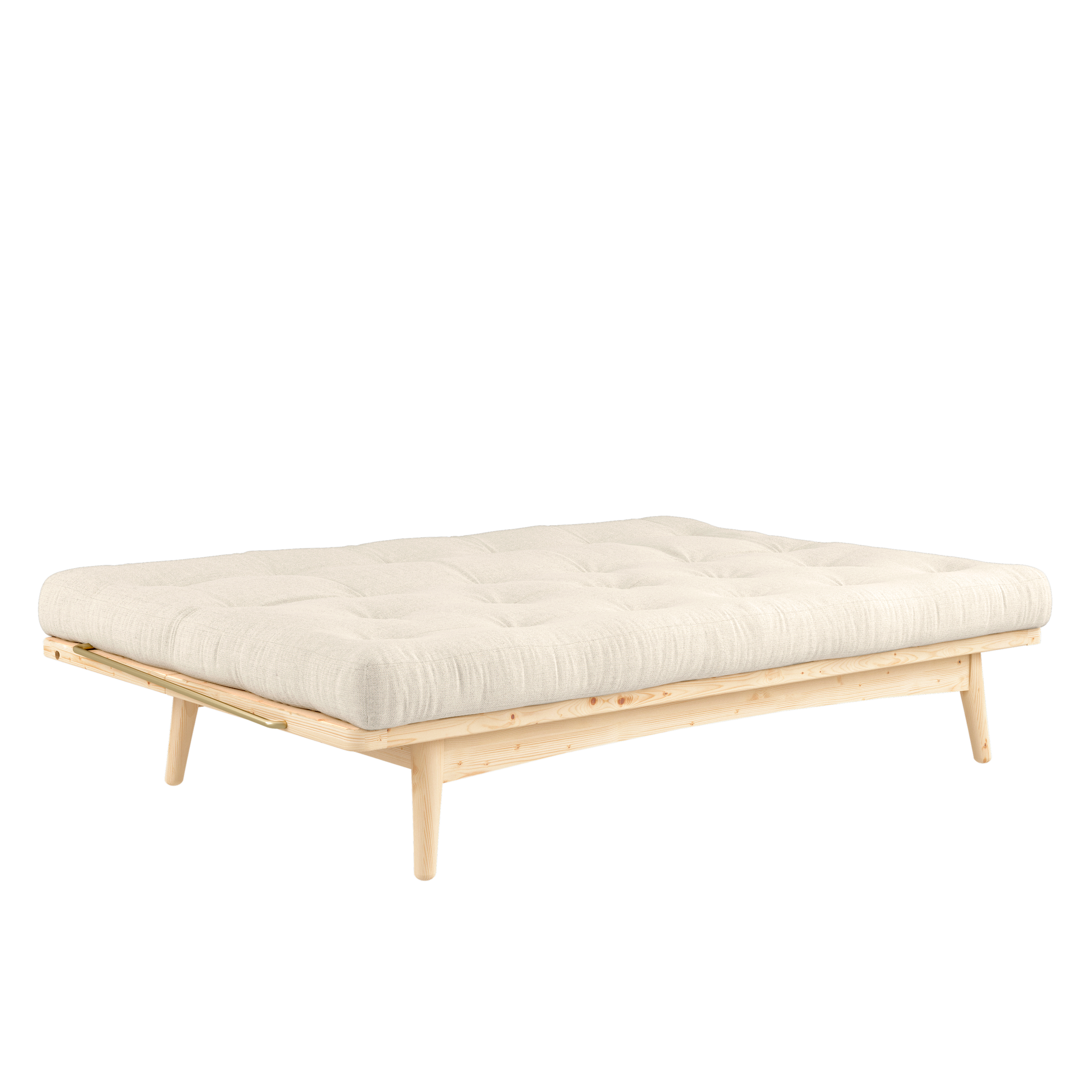 FOLK CLEAR LACQUERED W. 5-LAYER MIXED MATTRESS LINEN