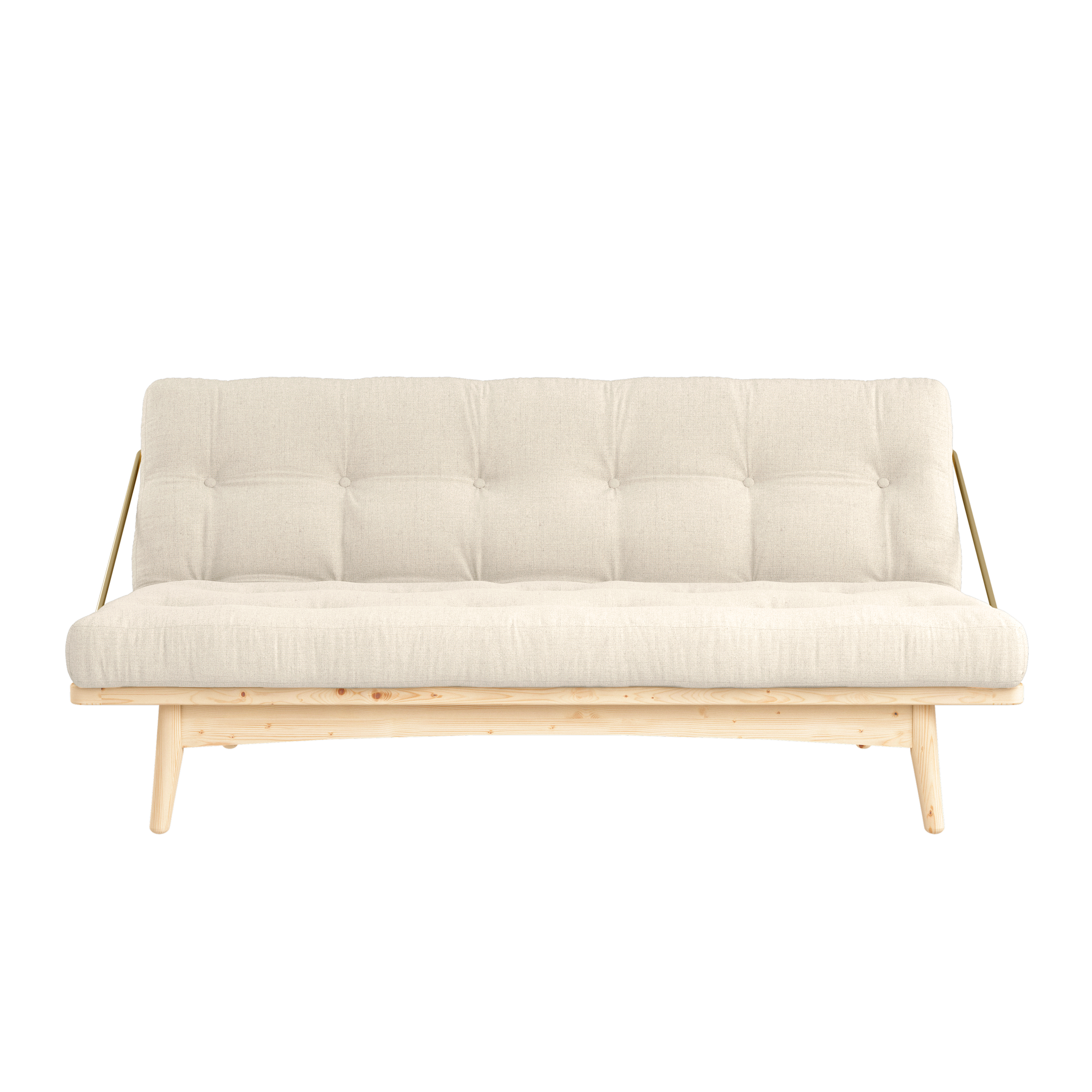 FOLK CLEAR LACQUERED W. 5-LAYER MIXED MATTRESS LINEN