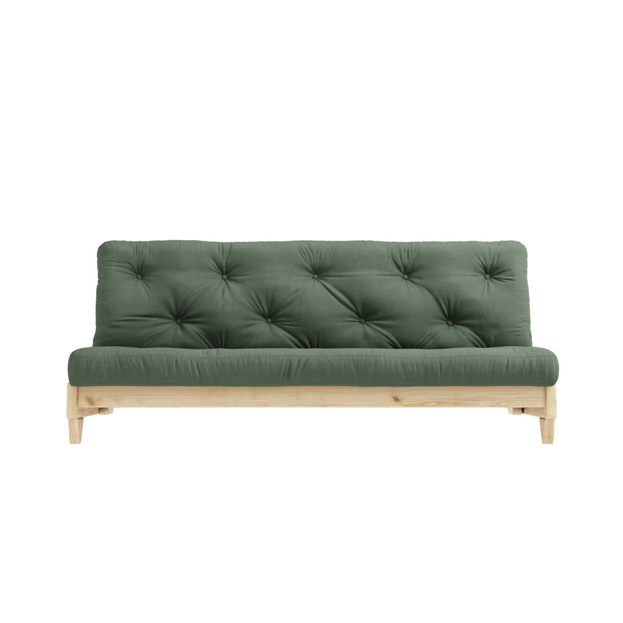 FRESH CLEAR LACQUERED W. FRESH MATTRESS OLIVE GREEN