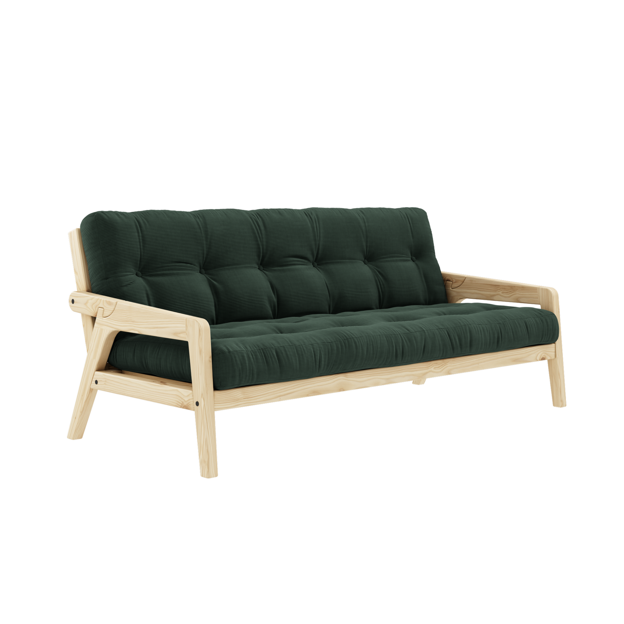 GRAB CLEAR LACQUERED W. 5-LAYER MIXED MATTRESS SEAWEED