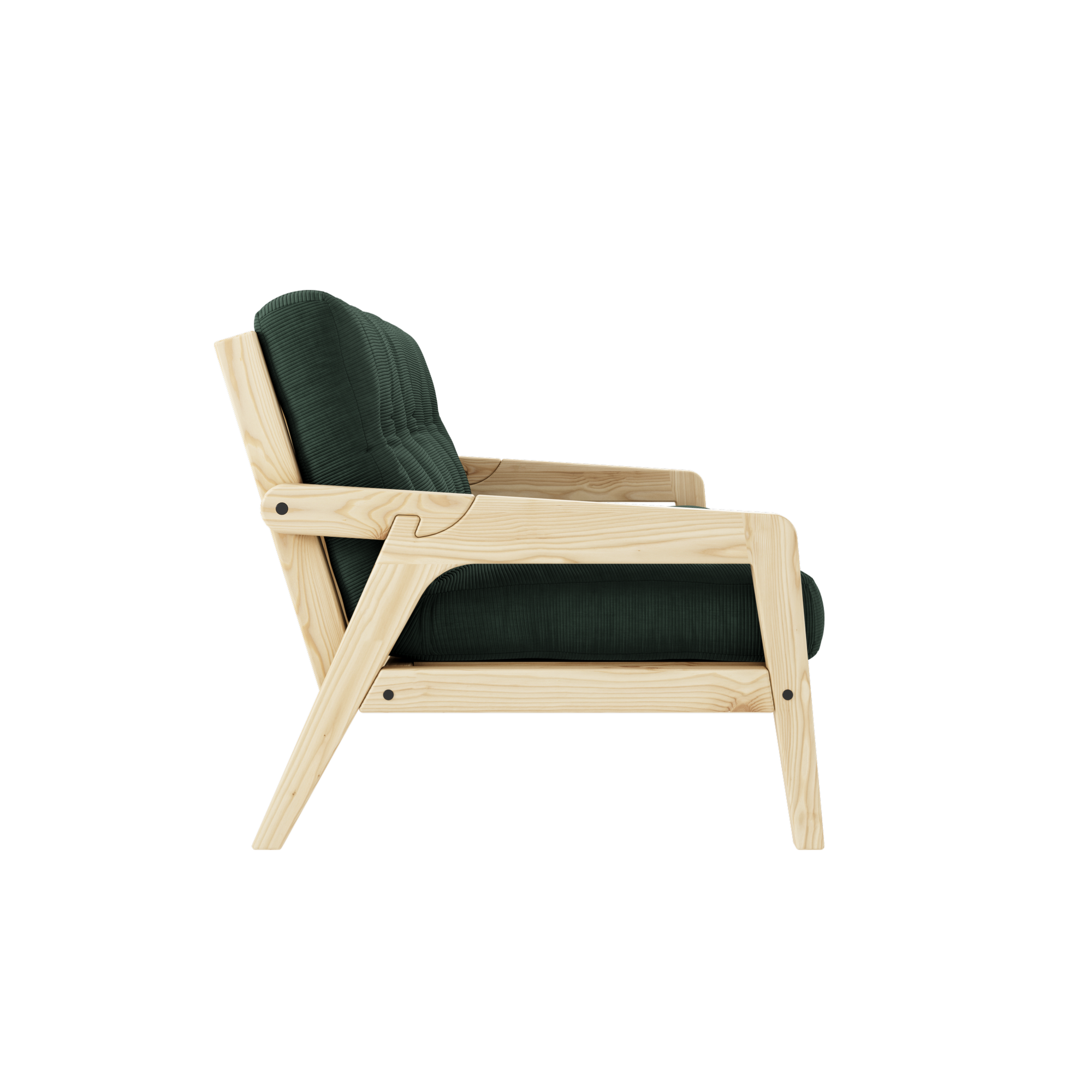 GRAB CLEAR LACQUERED W. 5-LAYER MIXED MATTRESS SEAWEED