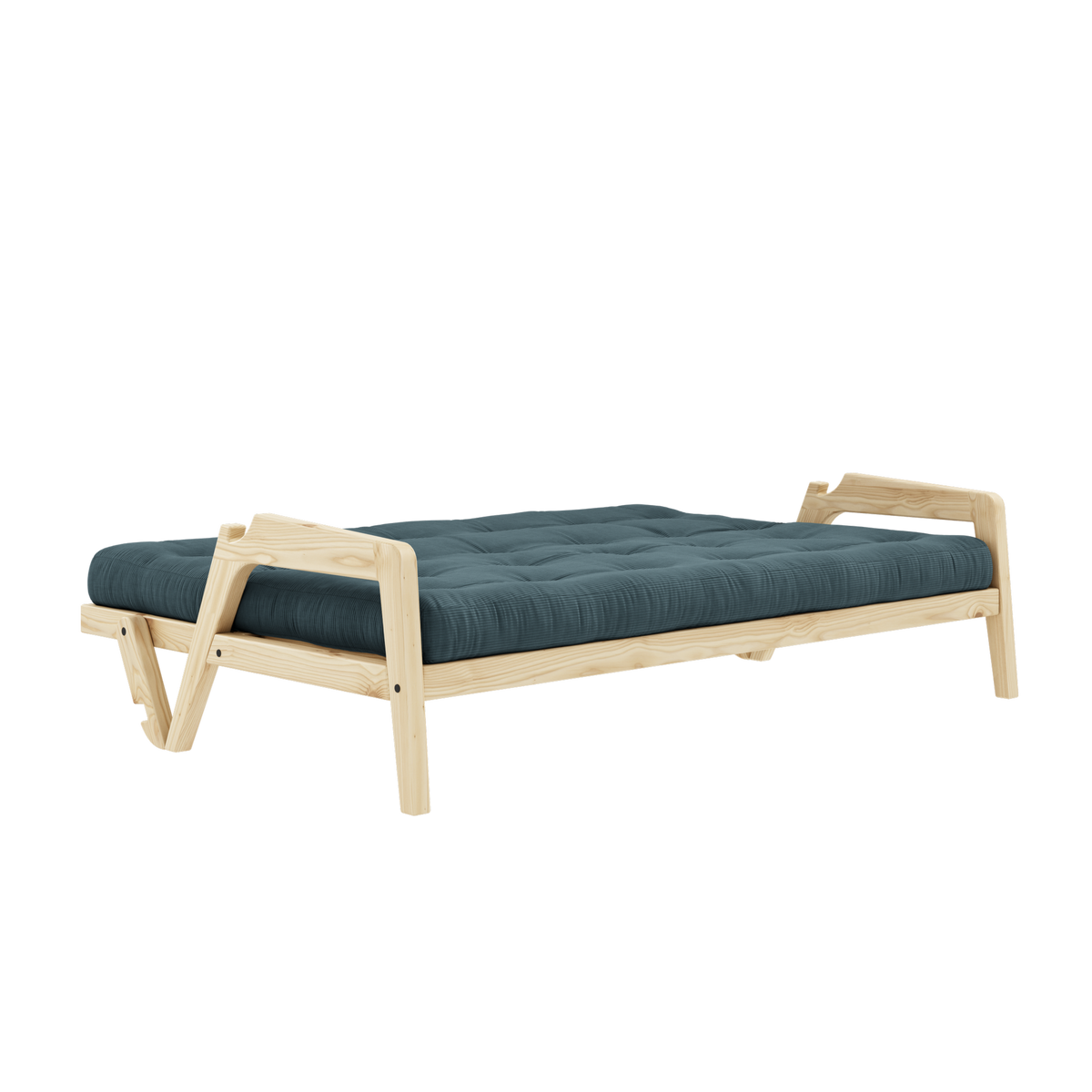 GRAB CLEAR LACQUERED W. 5-LAYER MIXED MATTRESS PALE BLUE