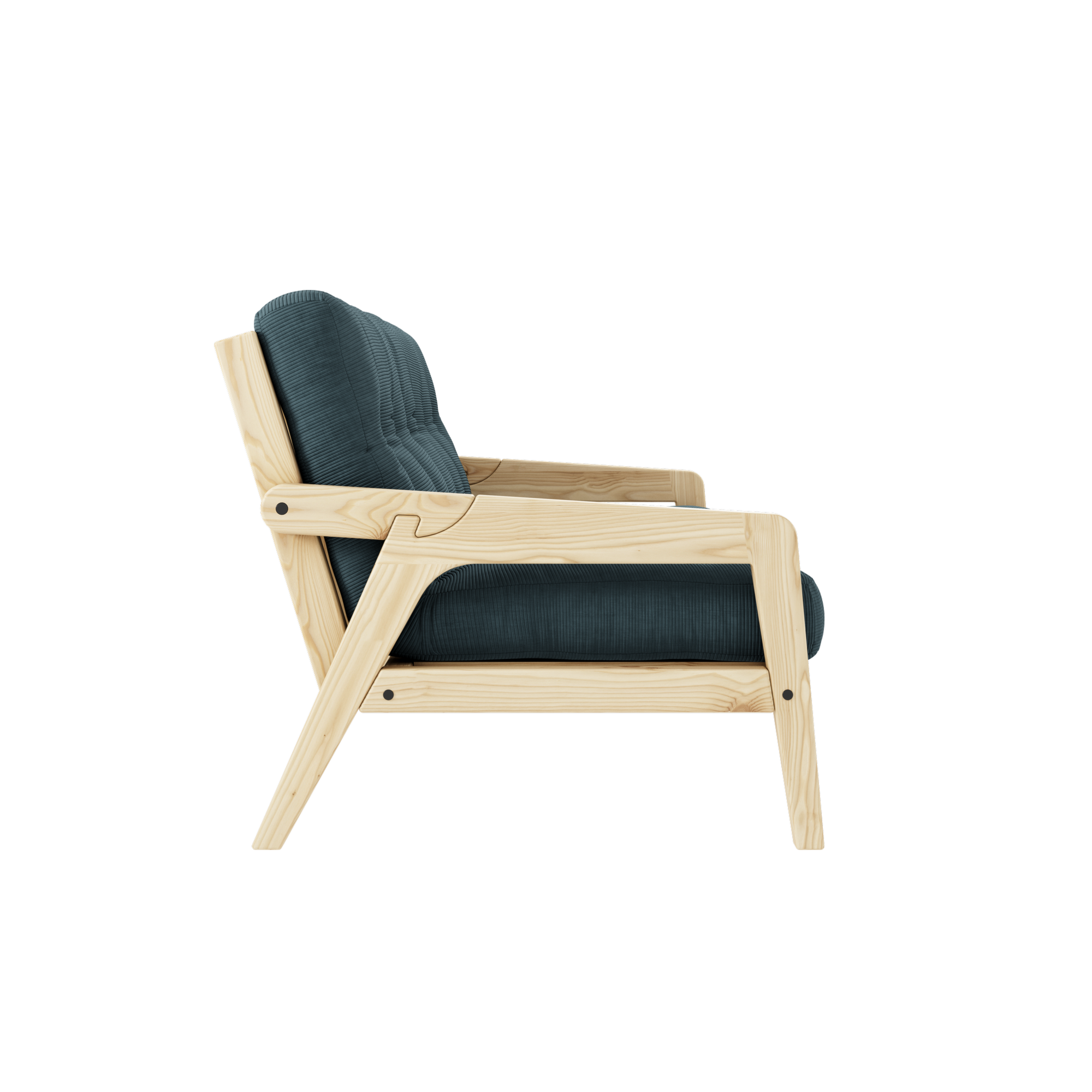 GRAB CLEAR LACQUERED W. 5-LAYER MIXED MATTRESS PALE BLUE