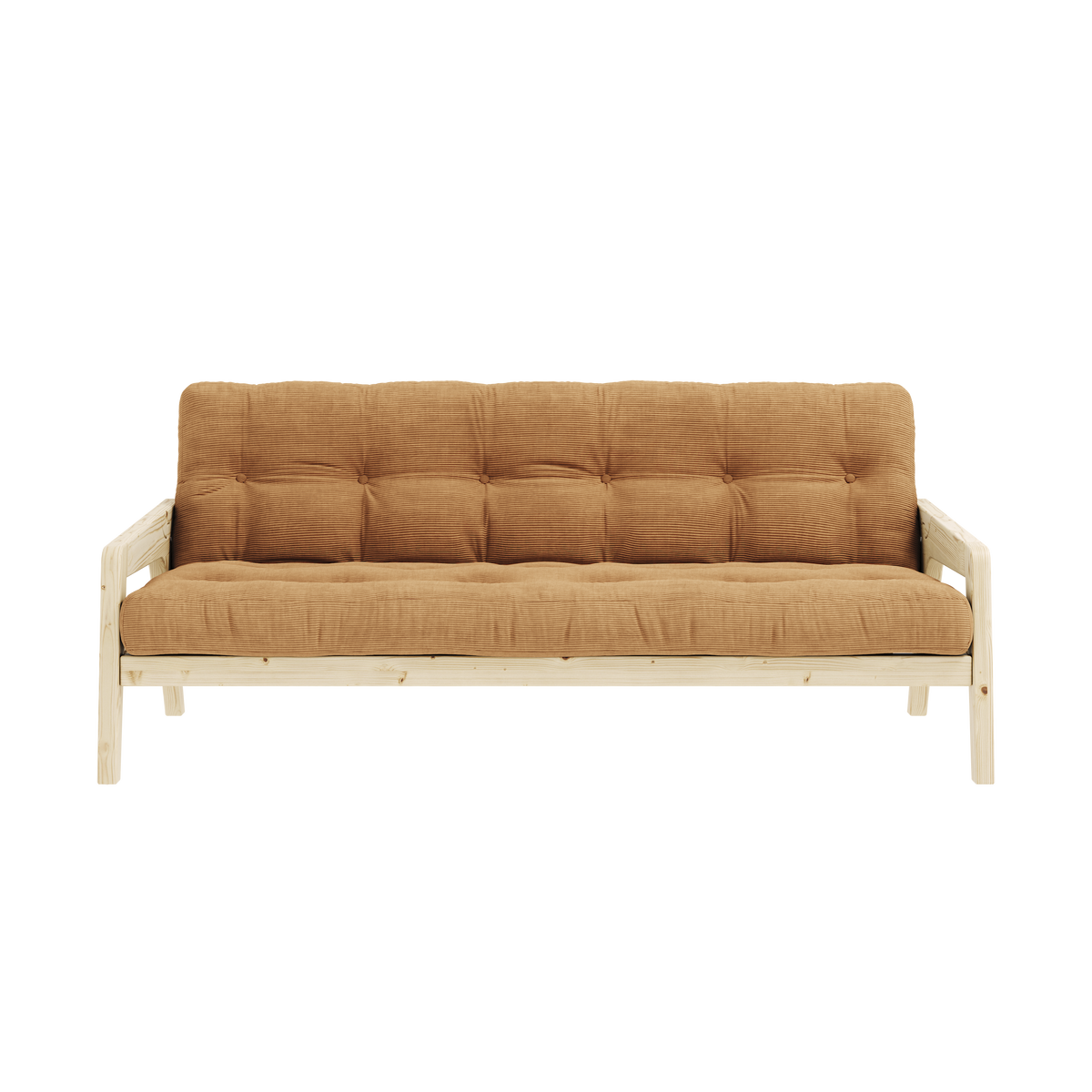 GRAB CLEAR LACQUERED W. 5-LAYER MIXED MATTRESS FUDGE BROWN