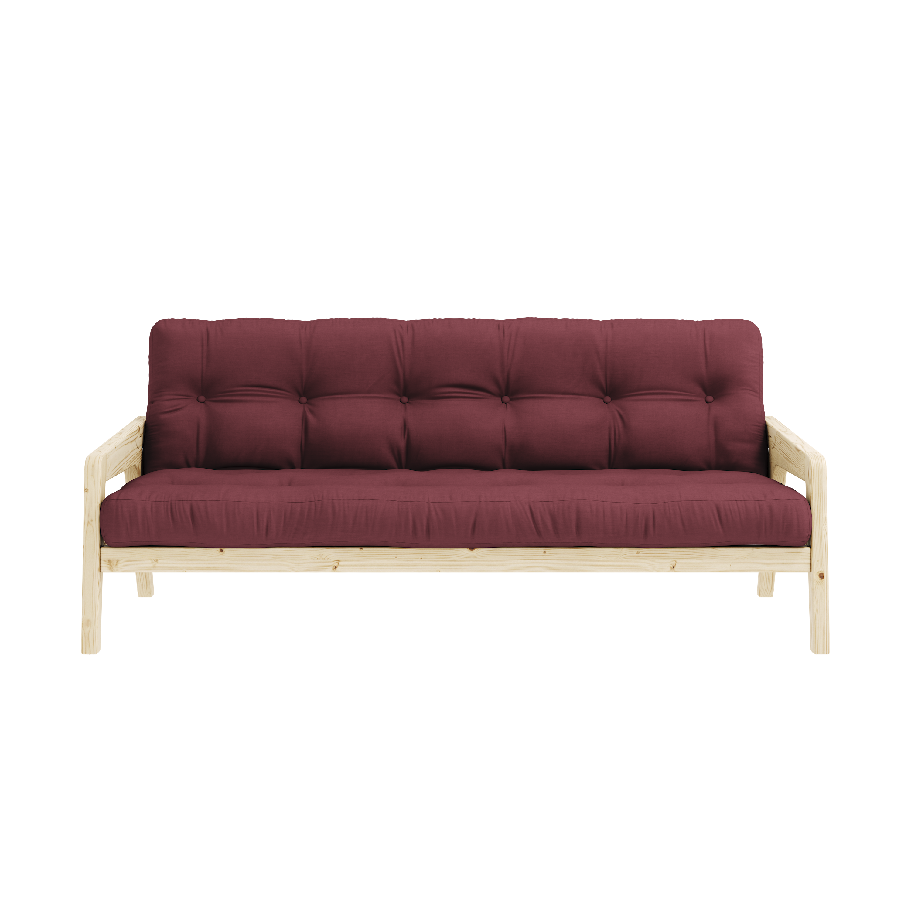 GRAB CLEAR LACQUERED W. 5-LAYER MIXED MATTRESS BORDEAUX