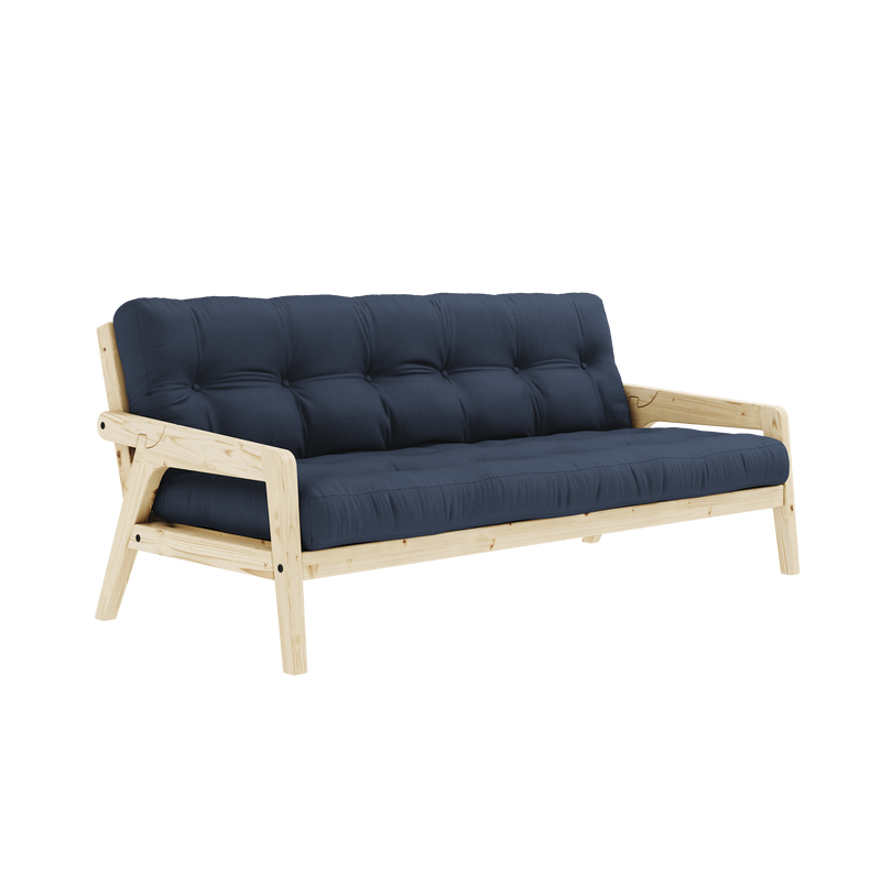 GRAB CLEAR LACQUERED W. 5-LAYER MIXED MATTRESS NAVY