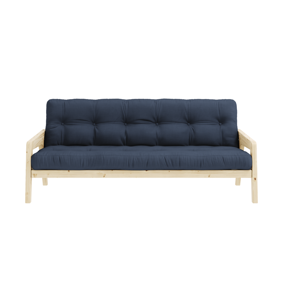 GRAB CLEAR LACQUERED W. 5-LAYER MIXED MATTRESS NAVY