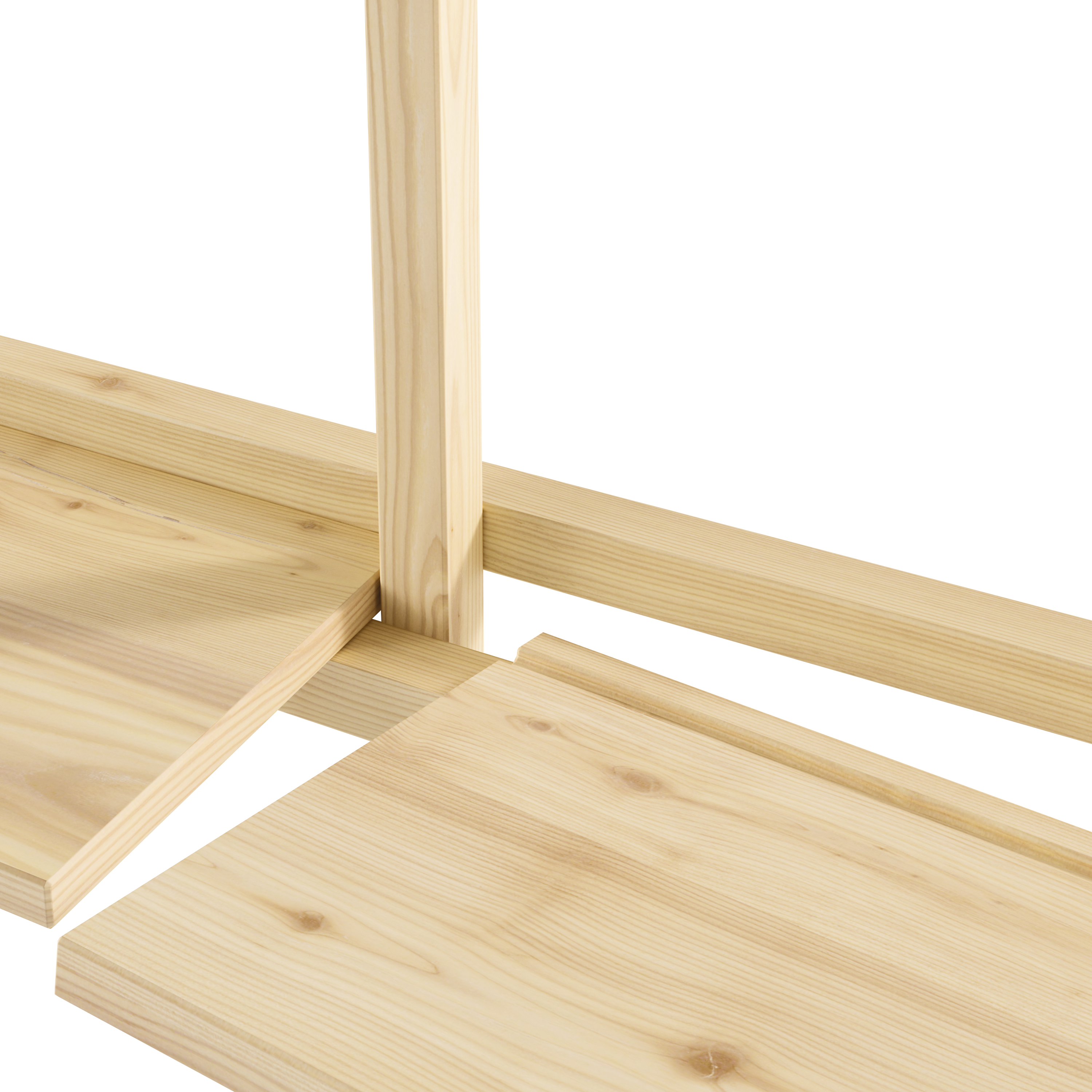 GROOVE SHELVING WIDE RAW