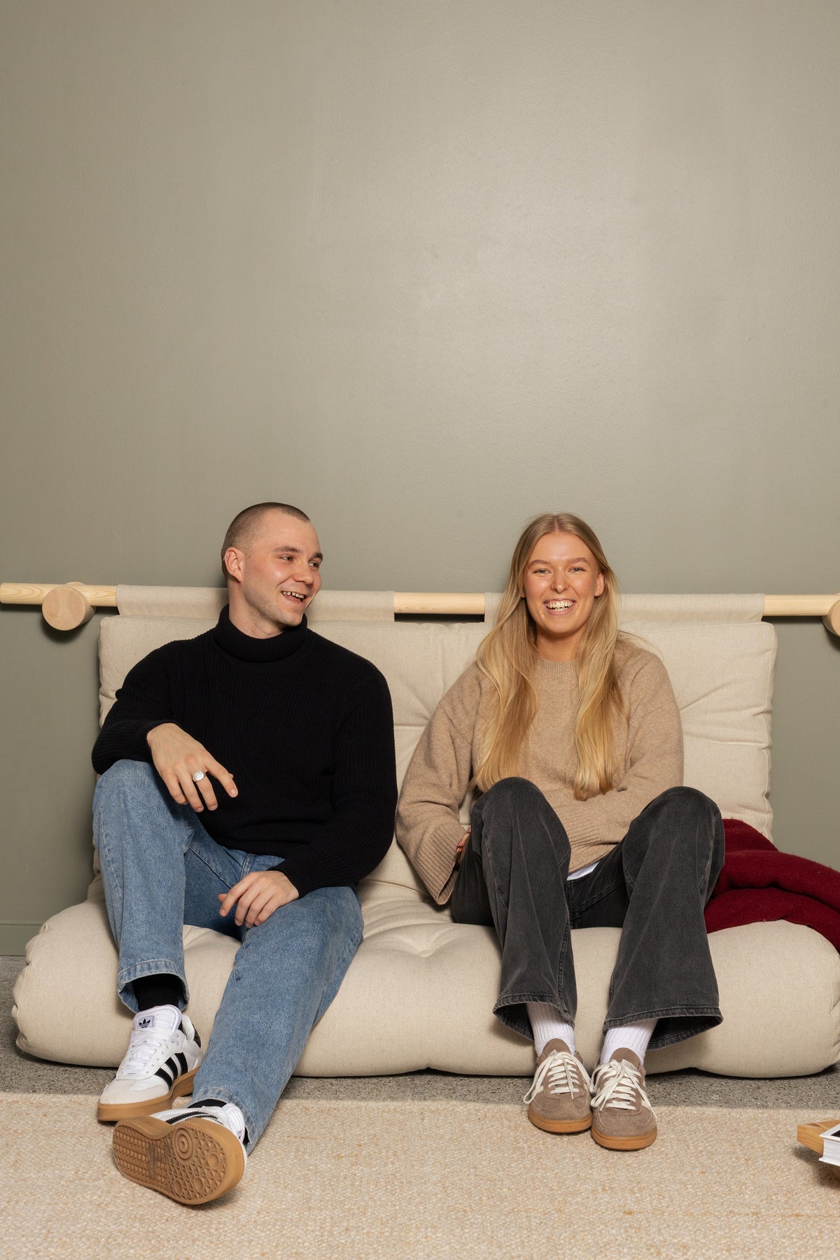 HOOKED RAW 135 X 200 W. BRAVO MATTRESS MELLOW BROWN