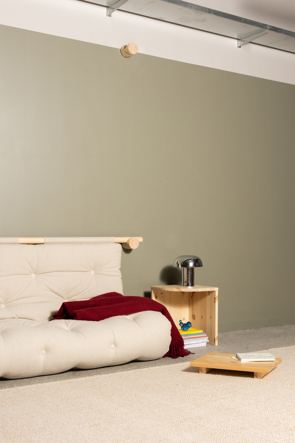 HOOKED RAW 135 x 200 W. BRAVO MATTRESS BEIGE