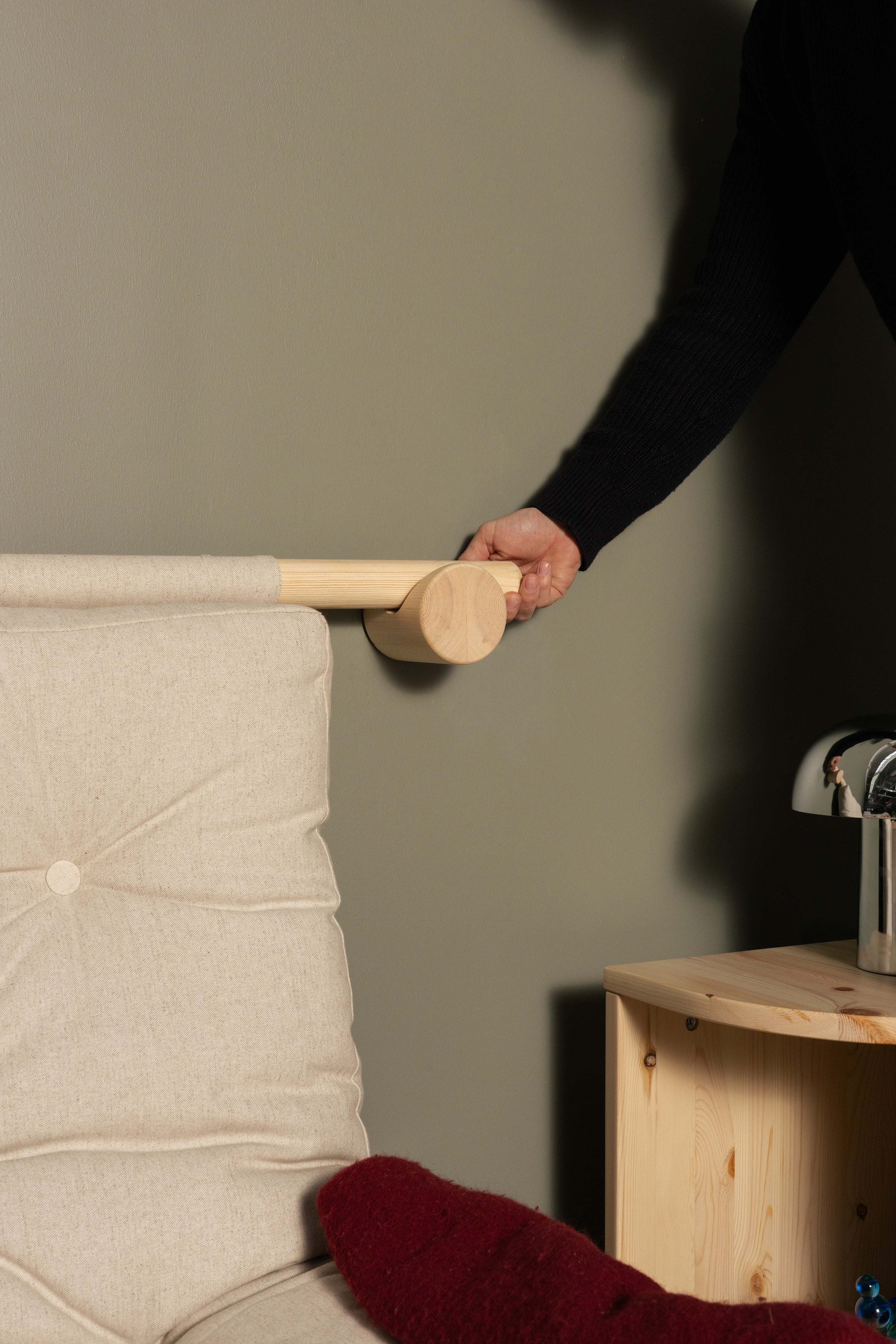 HOOKED RAW 135 x 200 W. BRAVO MATTRESS MOCCA