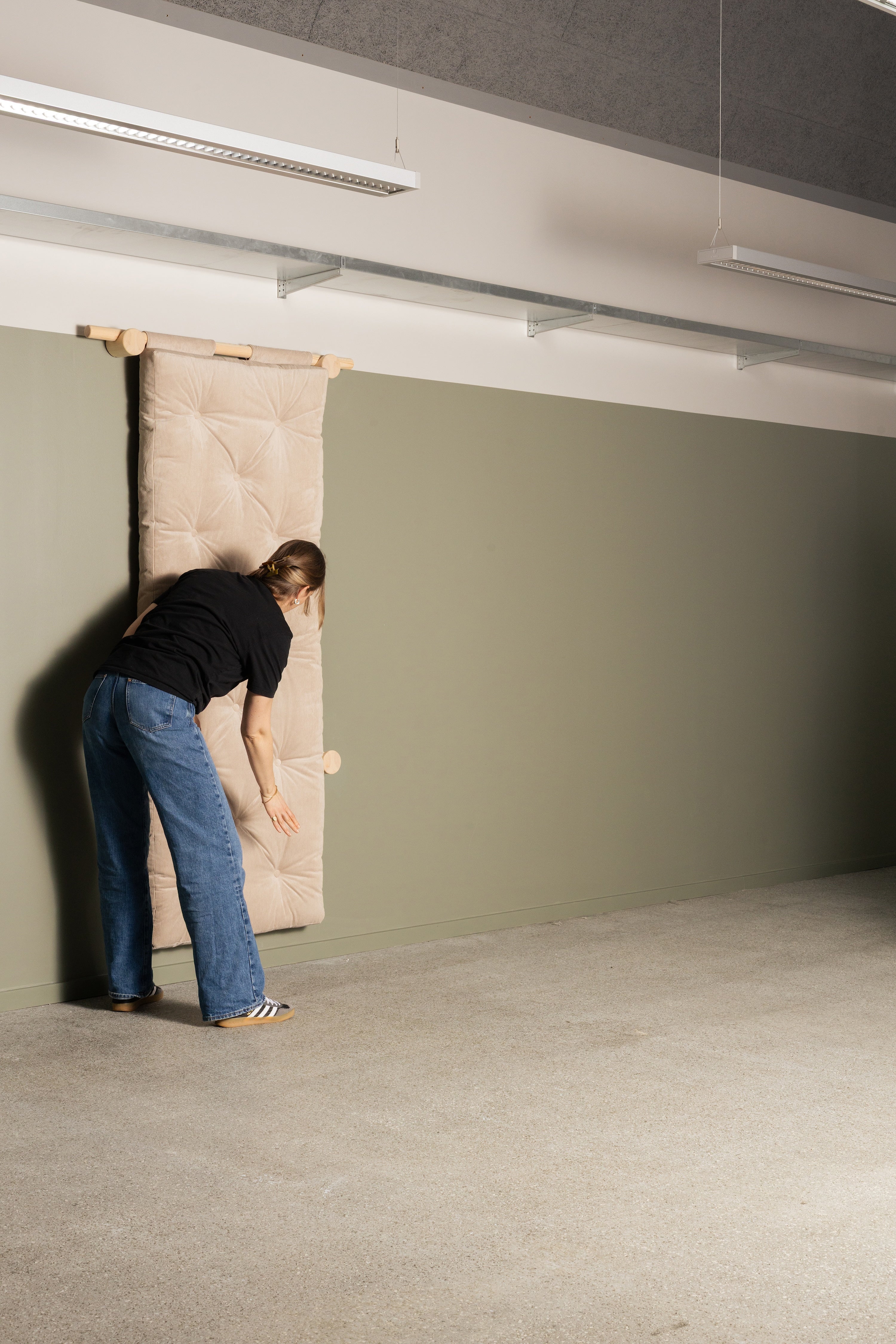 HOOKED RAW 75 x 200 W. BRAVO MATTRESS MOCCA