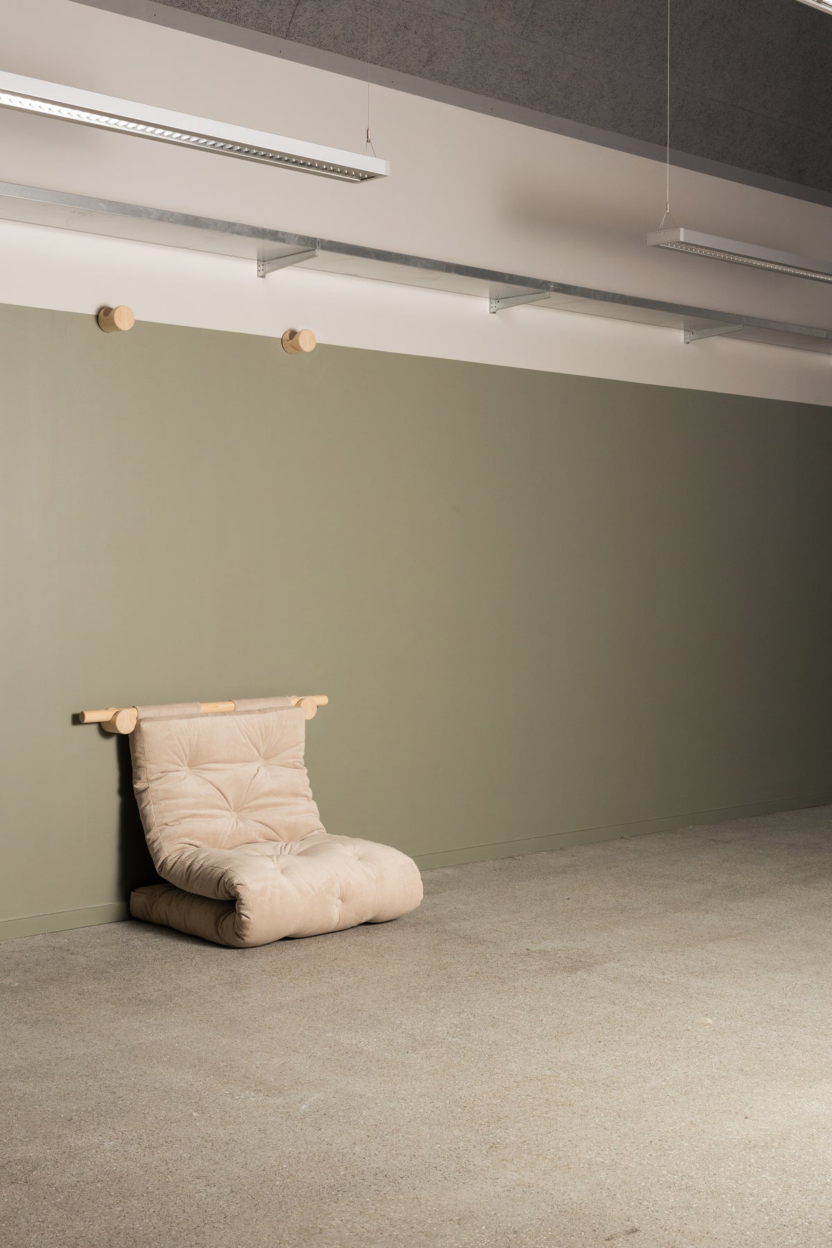 HOOKED RAW 75 X 200 W. BRAVO MATTRESS MELLOW BROWN