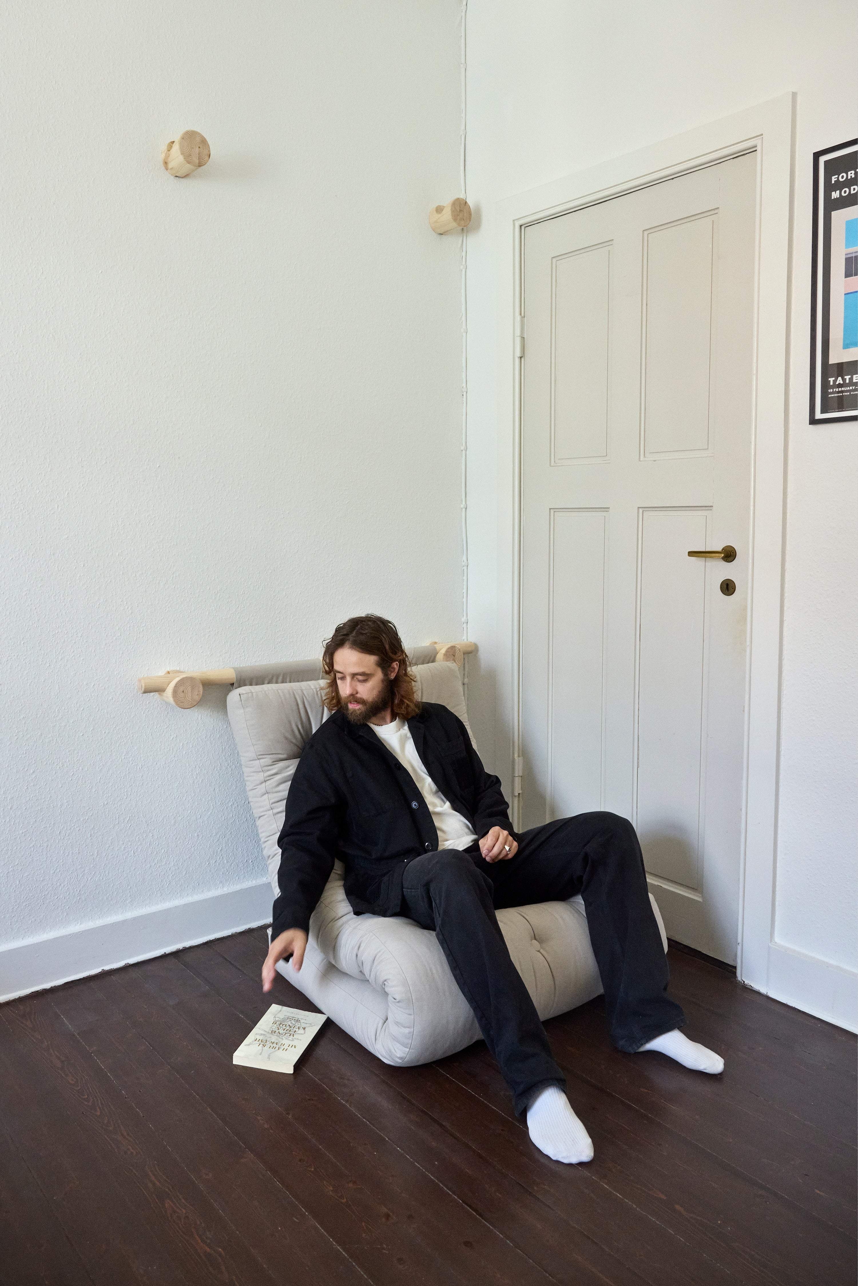 HOOKED RAW 75 x 200 W. BRAVO MATTRESS OLIVE GREEN