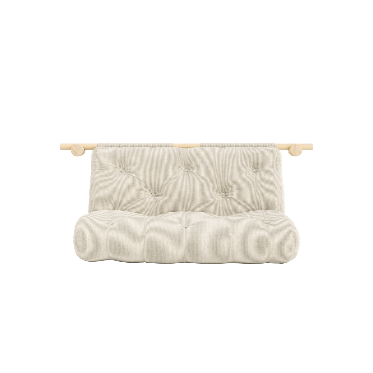 HOOKED RAW 135 X 200 W. BRAVO MATTRESS IVORY