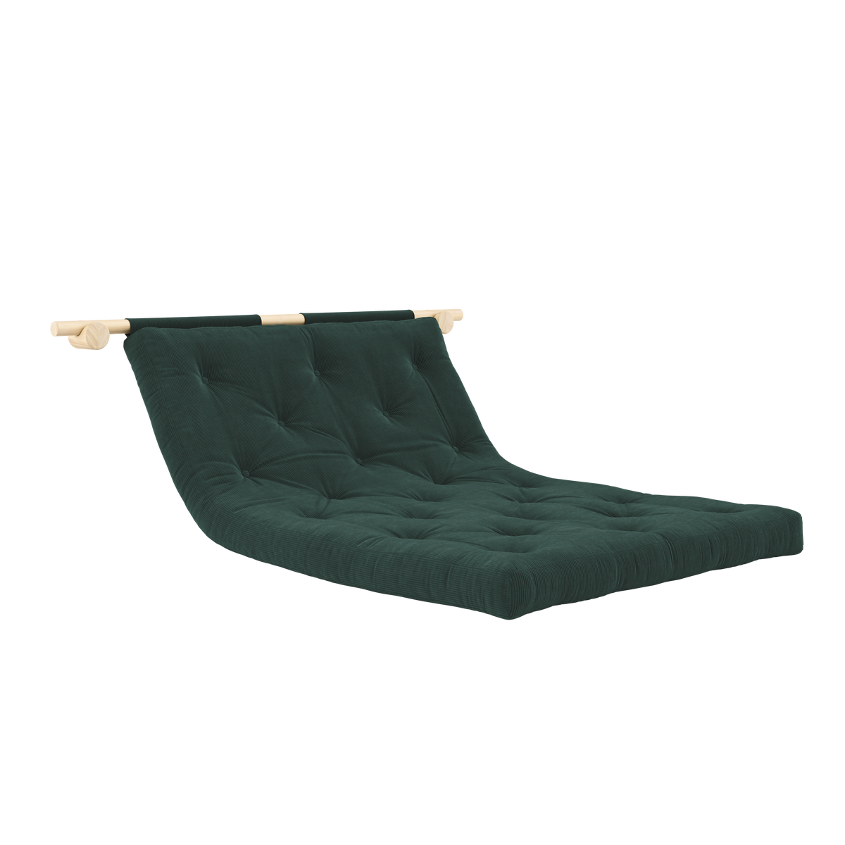 HOOKED RAW 135 x 200 W. BRAVO MATTRESS SEAWEED