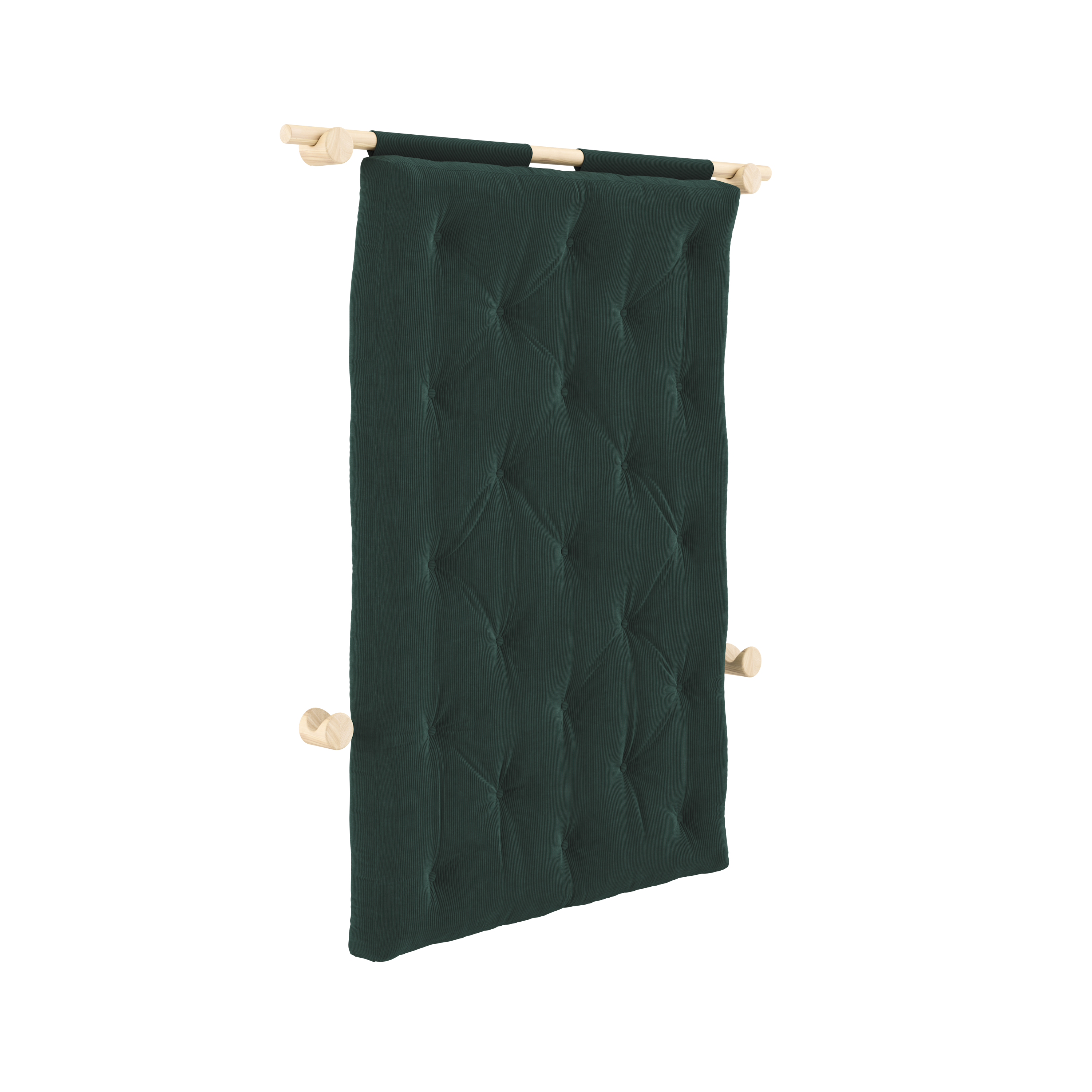 HOOKED RAW 135 x 200 W. BRAVO MATTRESS SEAWEED