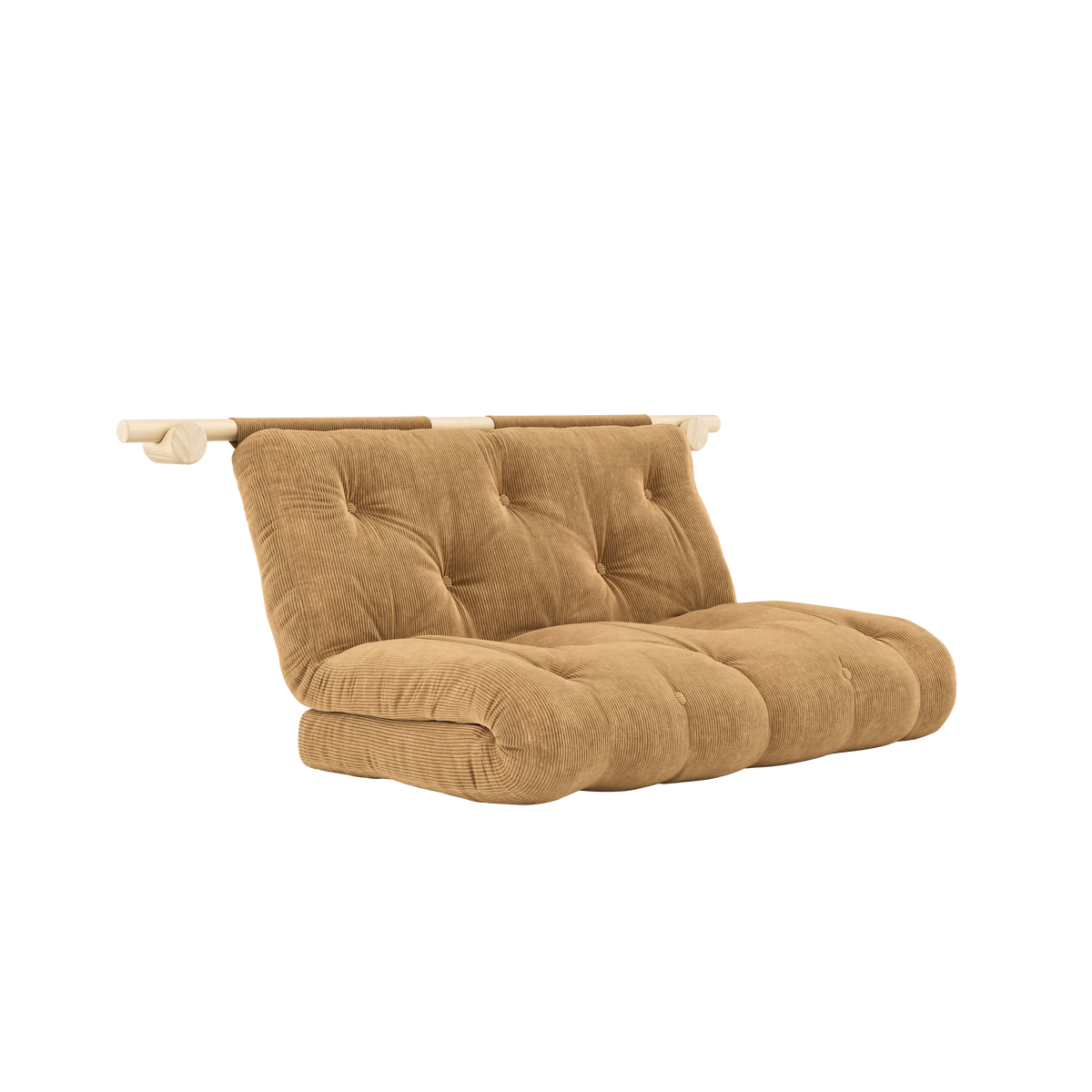 HOOKED RAW 135 x 200 W. BRAVO MATTRESS FUDGE BROWN