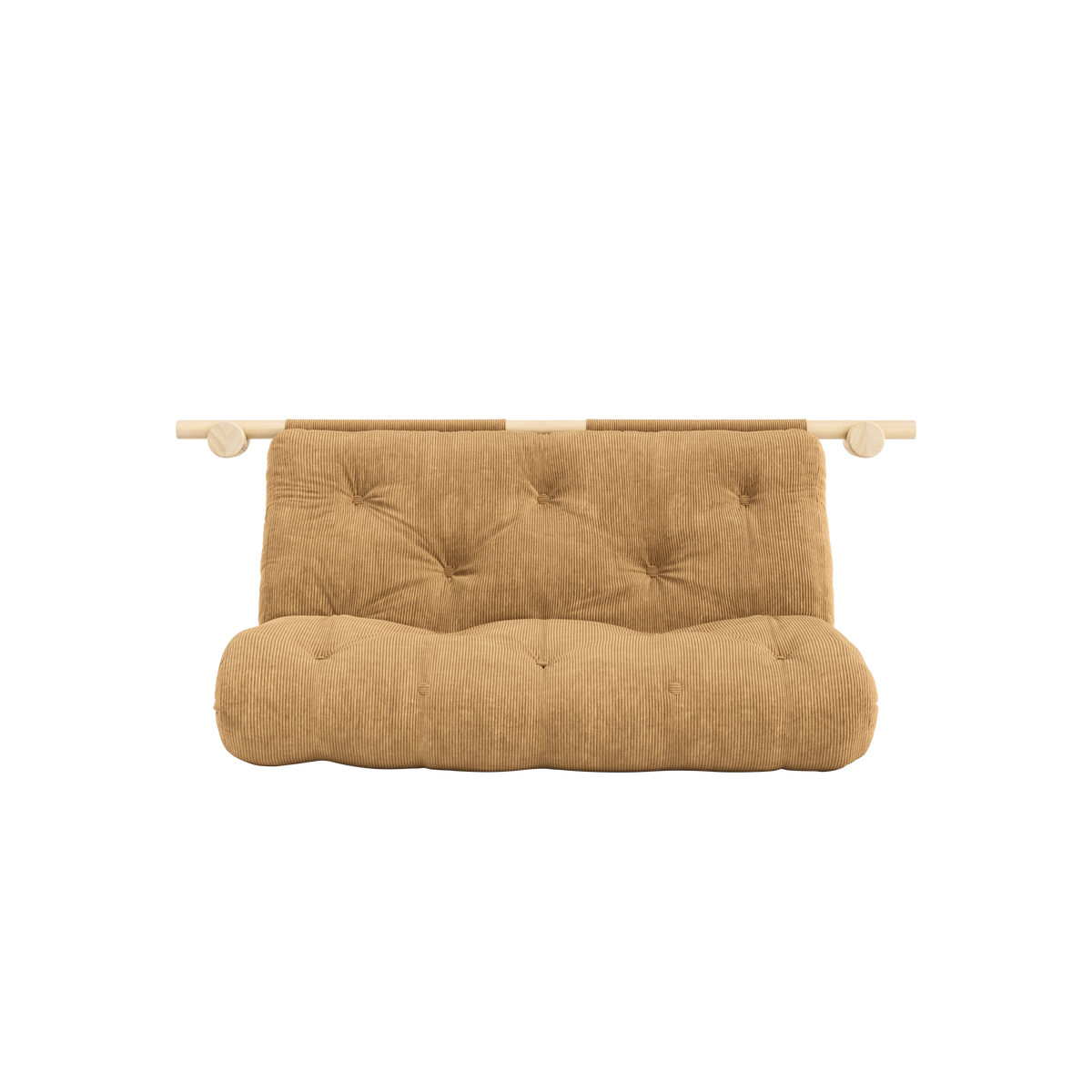 HOOKED RAW 135 x 200 W. BRAVO MATTRESS FUDGE BROWN