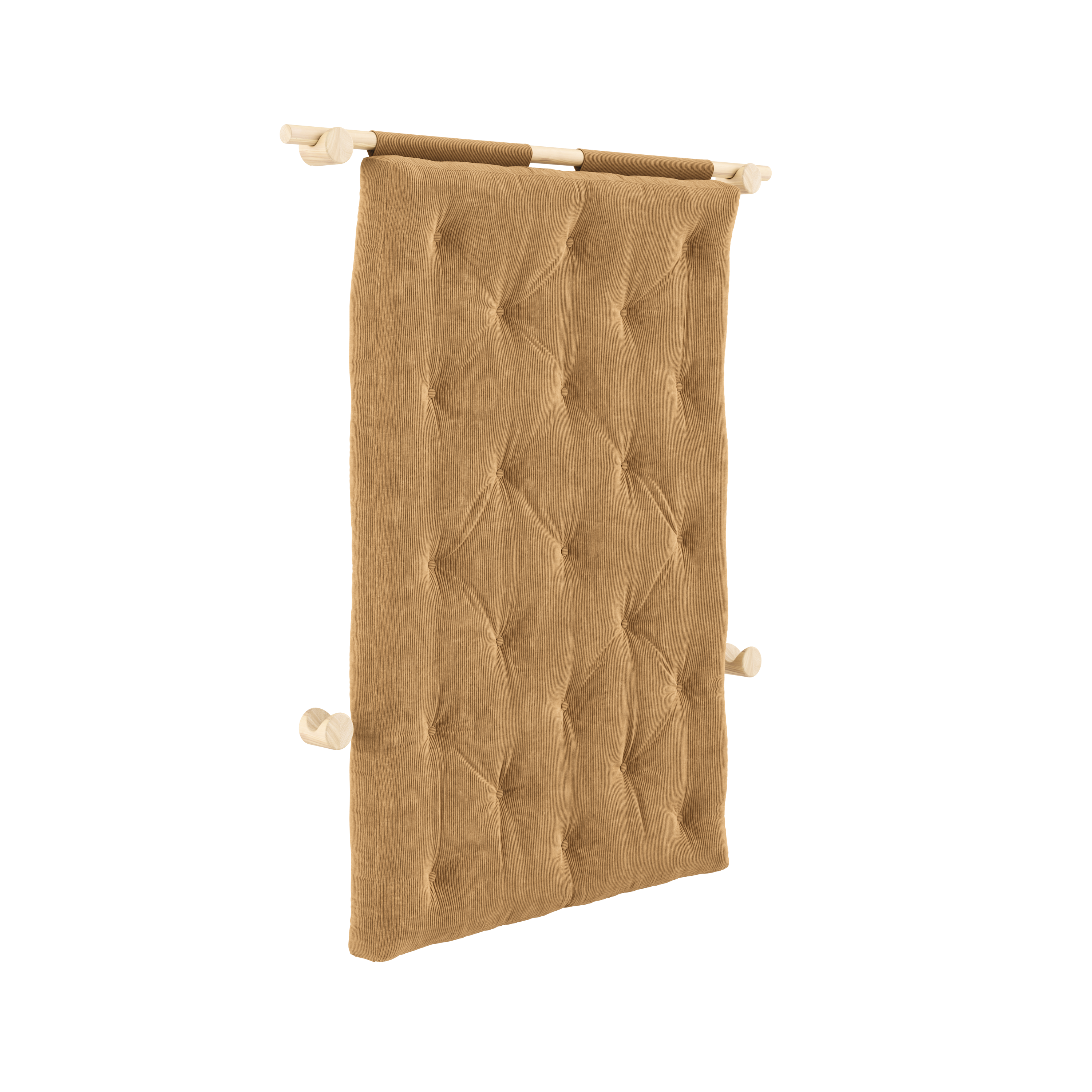 HOOKED RAW 135 x 200 W. BRAVO MATTRESS FUDGE BROWN