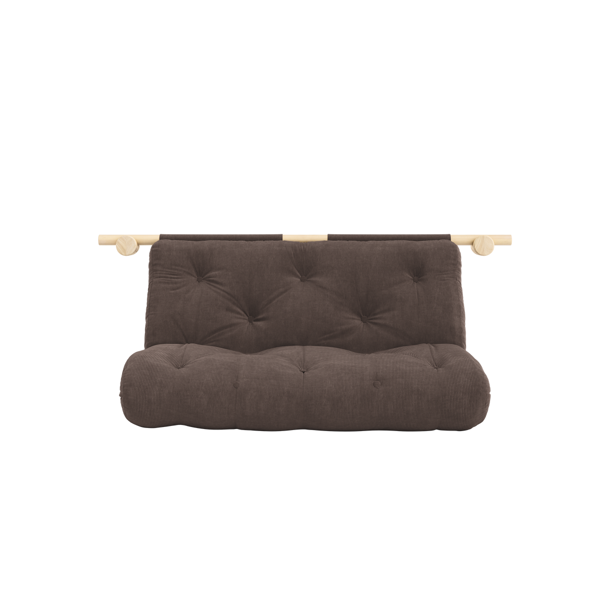 HOOKED RAW 135 x 200 W. BRAVO MATTRESS CHOCOLATE