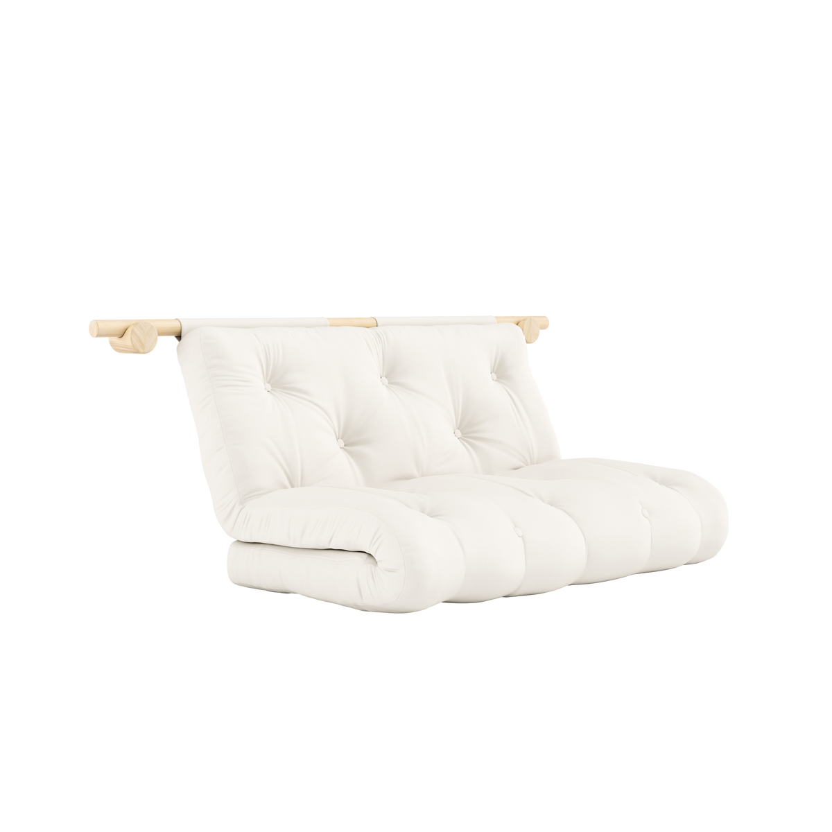 HOOKED RAW 135 x 200 W. BRAVO MATTRESS NATURAL