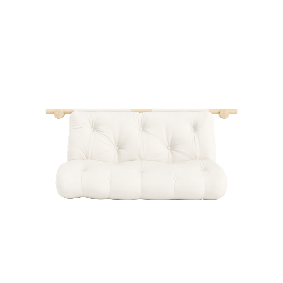 HOOKED RAW 135 x 200 W. BRAVO MATTRESS NATURAL