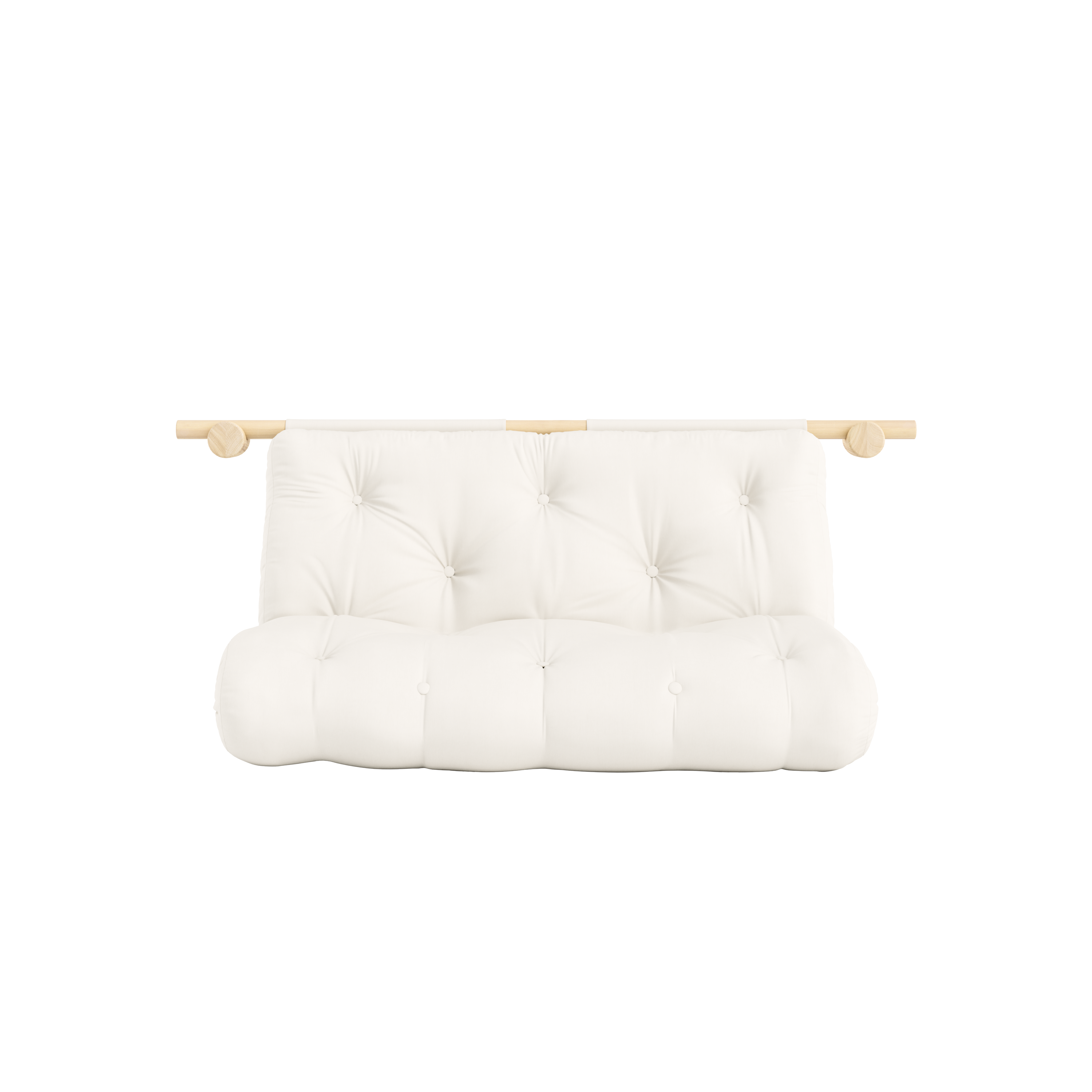 HOOKED RAW 135 x 200 W. BRAVO MATTRESS NATURAL