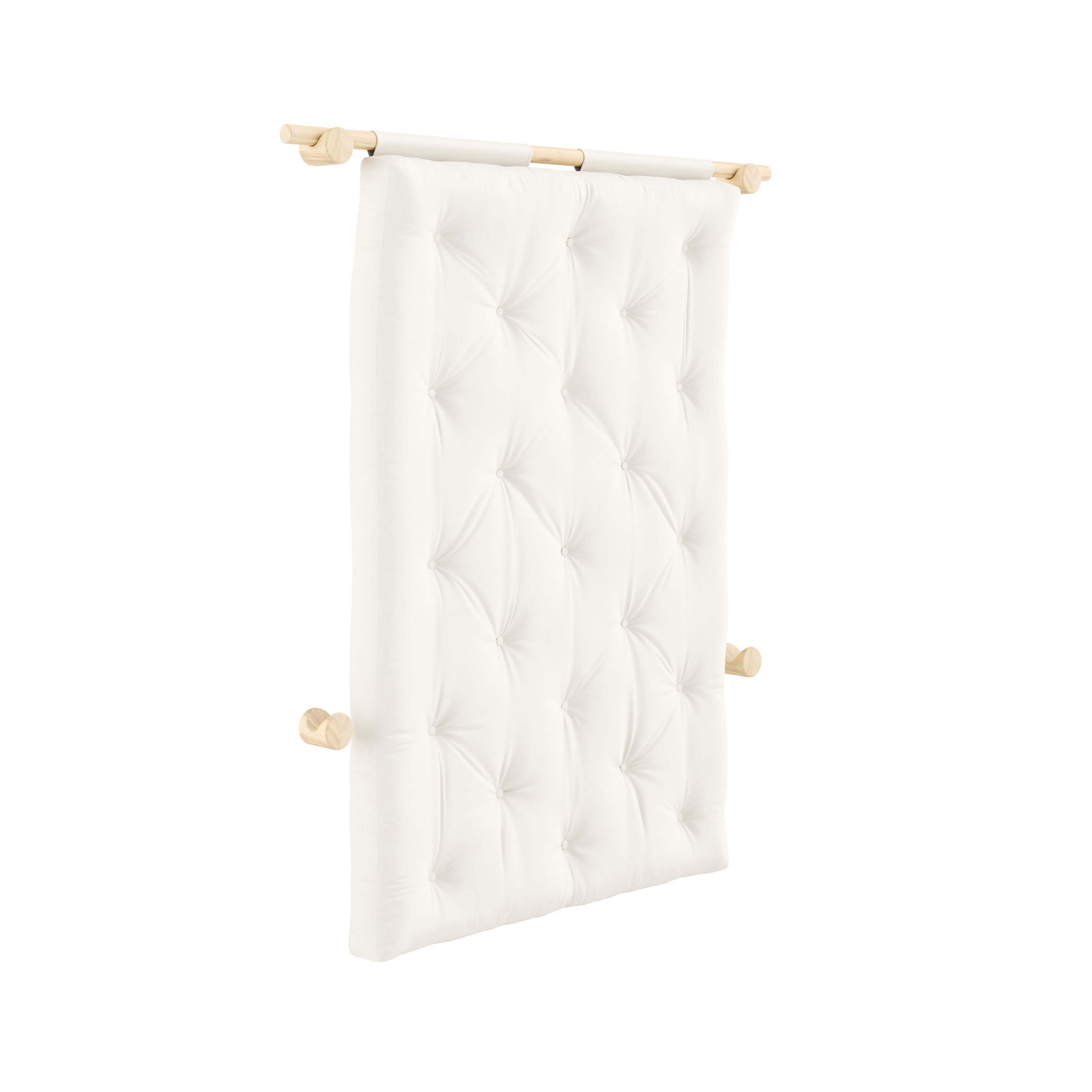 HOOKED RAW 135 x 200 W. BRAVO MATTRESS NATURAL