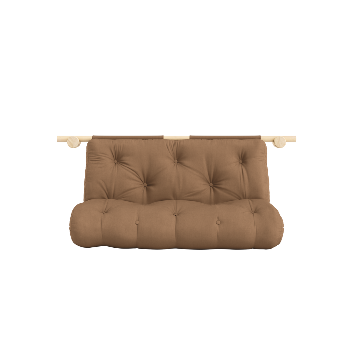 HOOKED RAW 135 x 200 W. BRAVO MATTRESS MOCCA