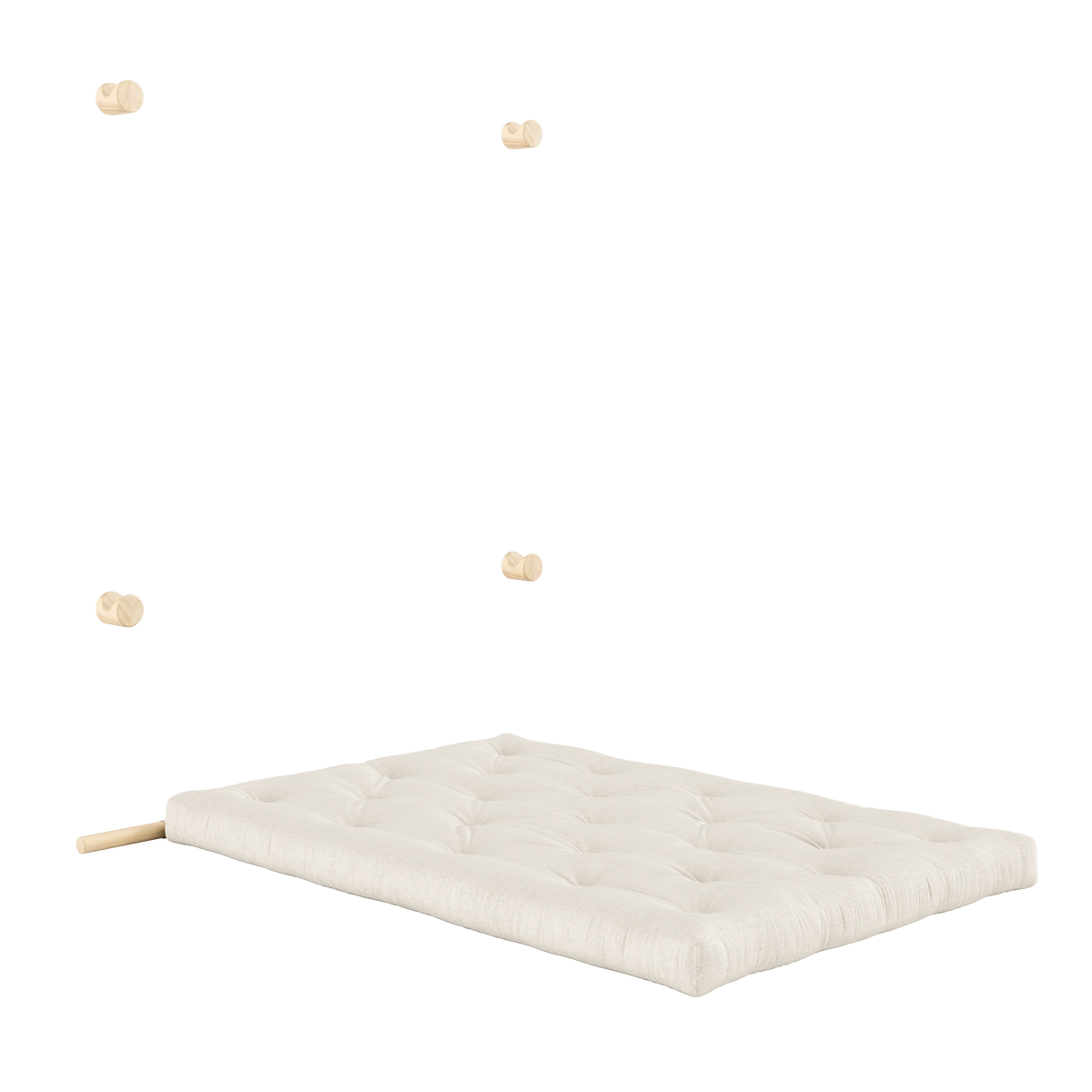 HOOKED RAW 135 x 200 W. BRAVO MATTRESS LINEN