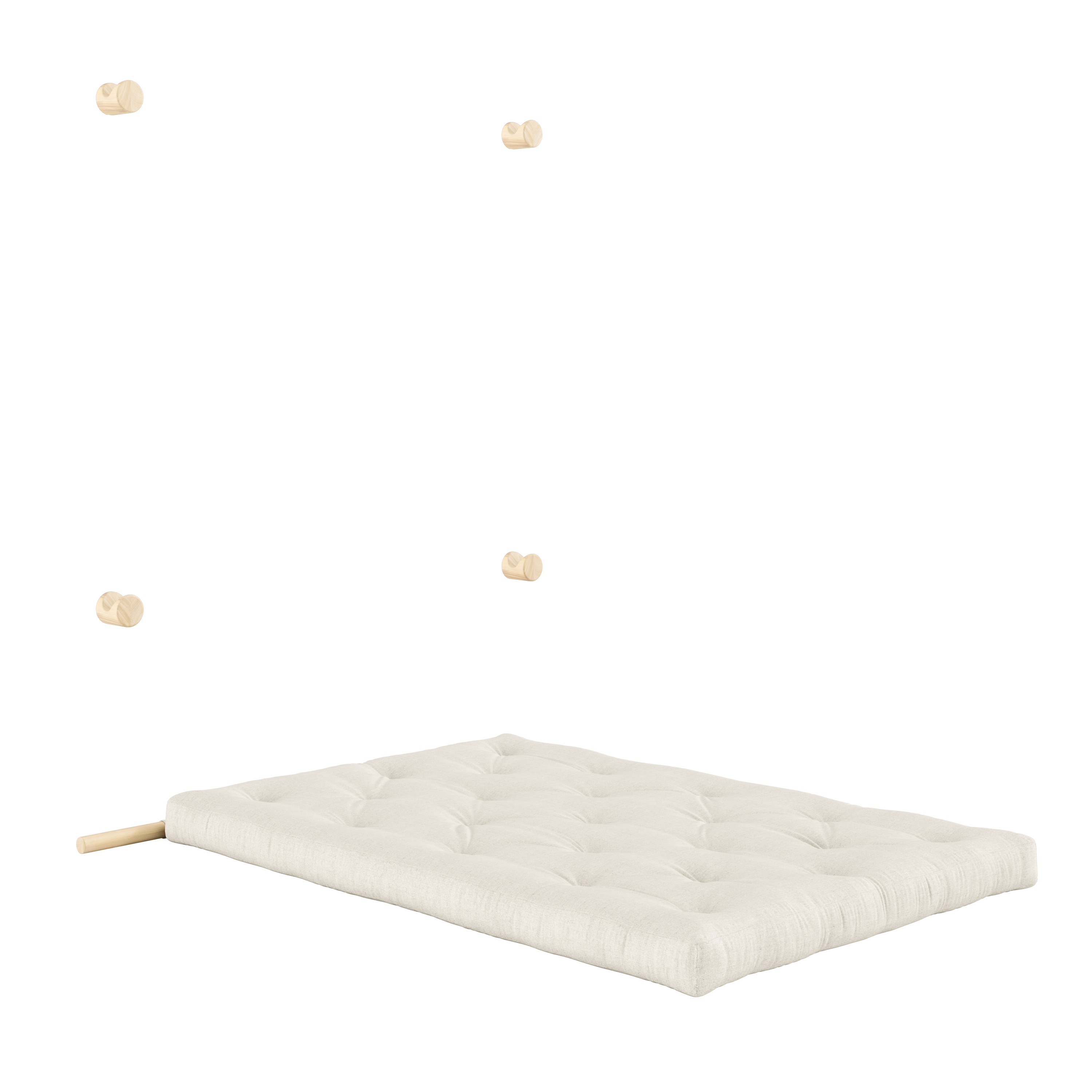 HOOKED RAW 135 x 200 W. BRAVO MATTRESS LINEN