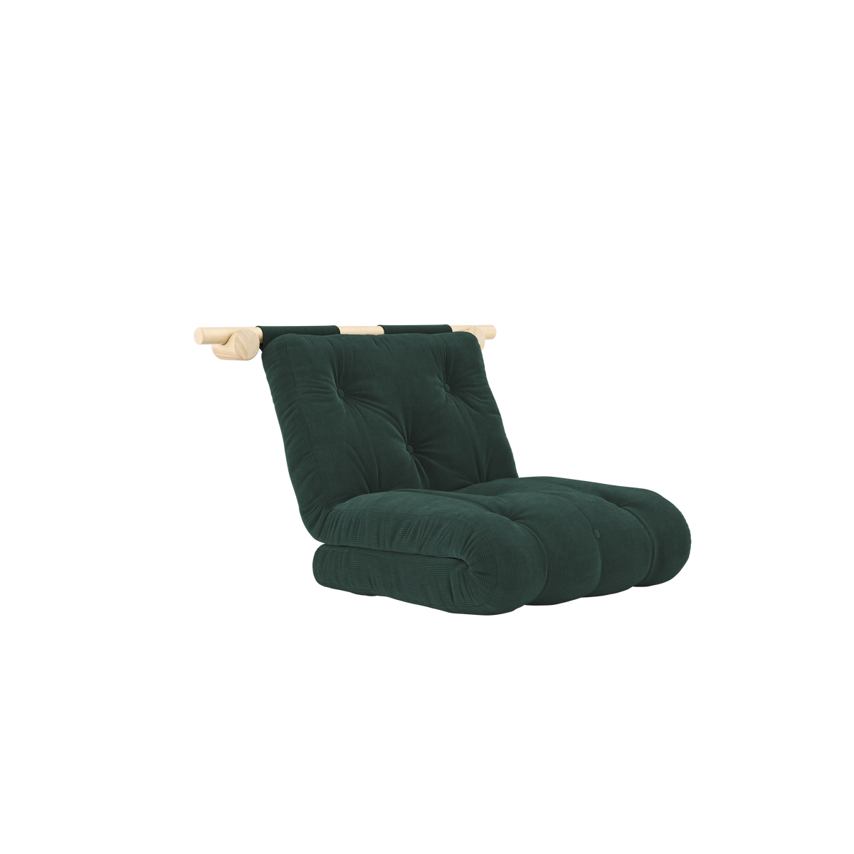 HOOKED RAW 75 x 200 W. BRAVO MATTRESS SEAWEED