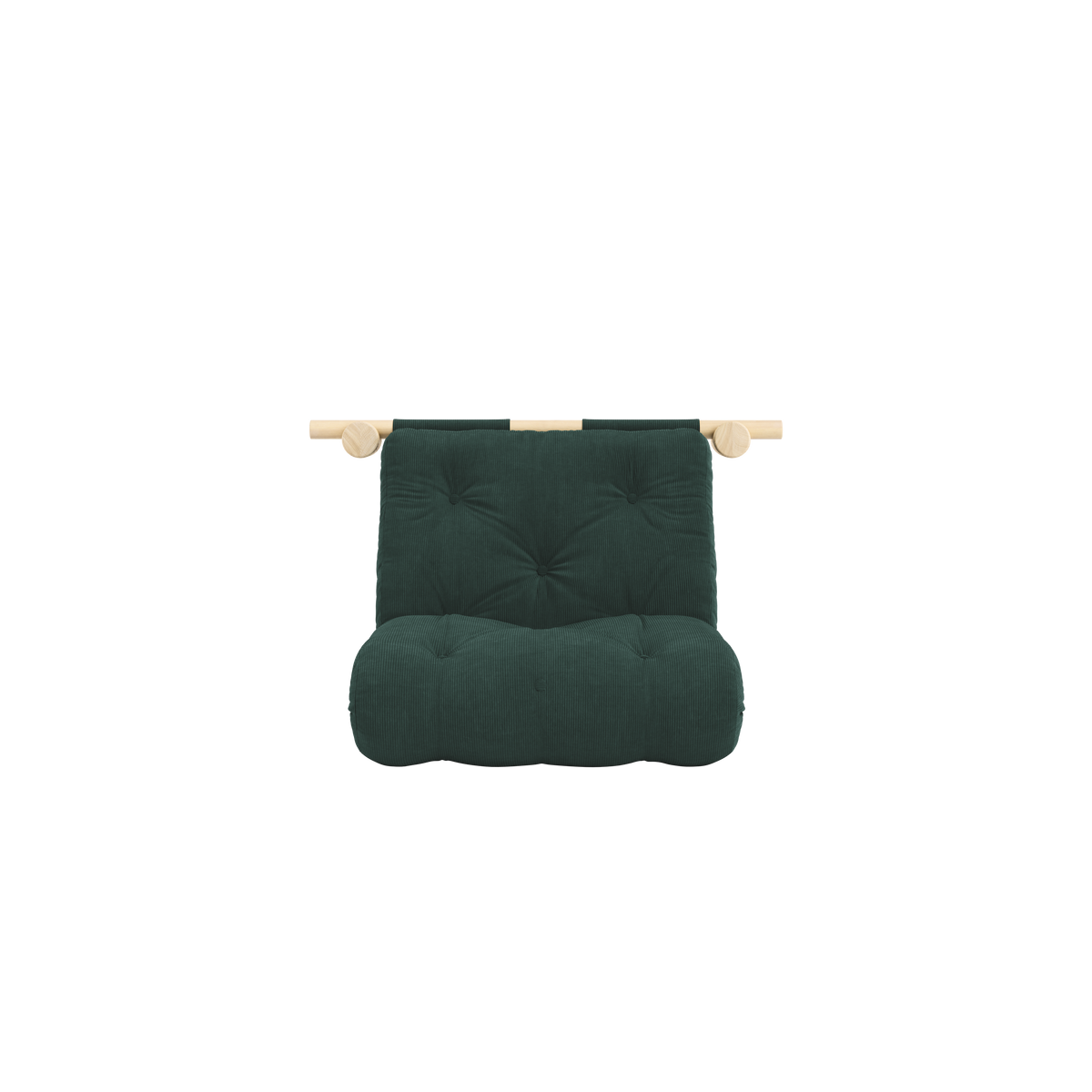 HOOKED RAW 75 x 200 W. BRAVO MATTRESS SEAWEED