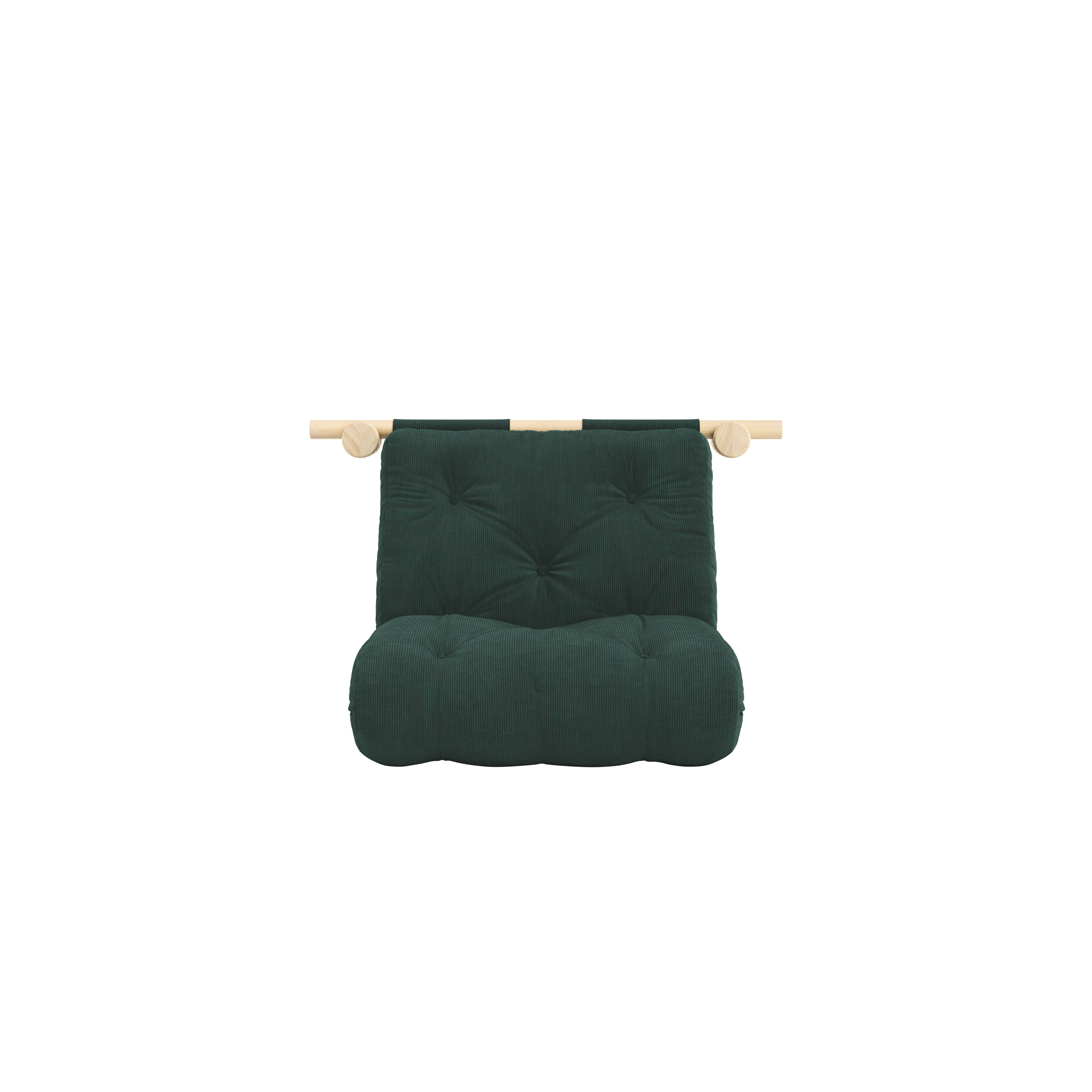 HOOKED RAW 75 x 200 W. BRAVO MATTRESS SEAWEED