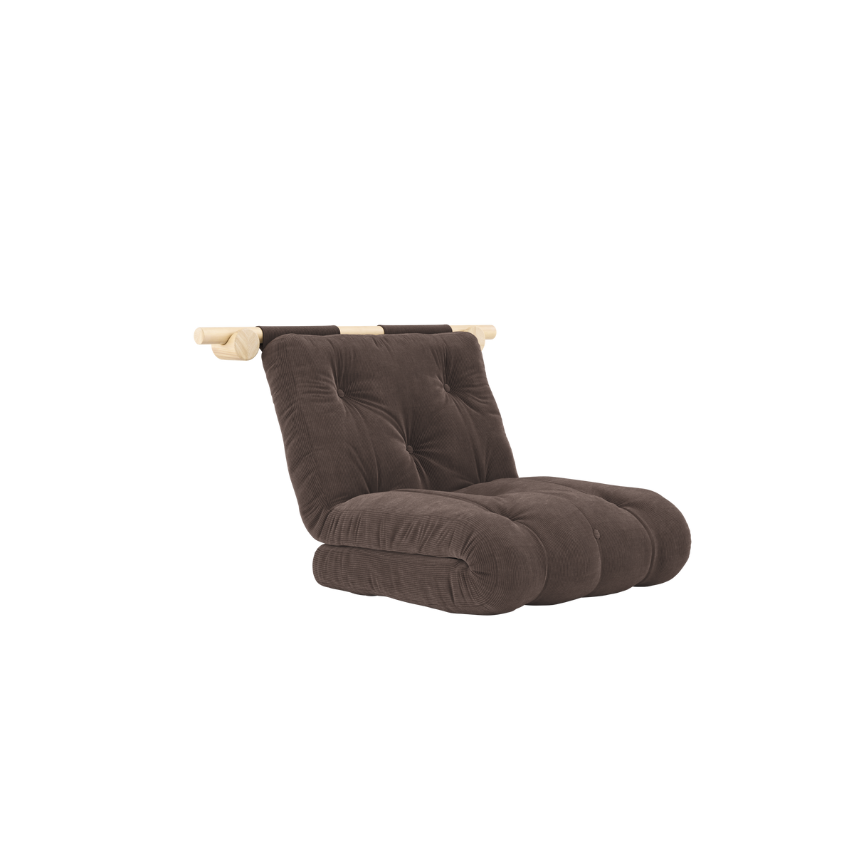 HOOKED RAW 75 x 200 W. BRAVO MATTRESS CHOCOLATE