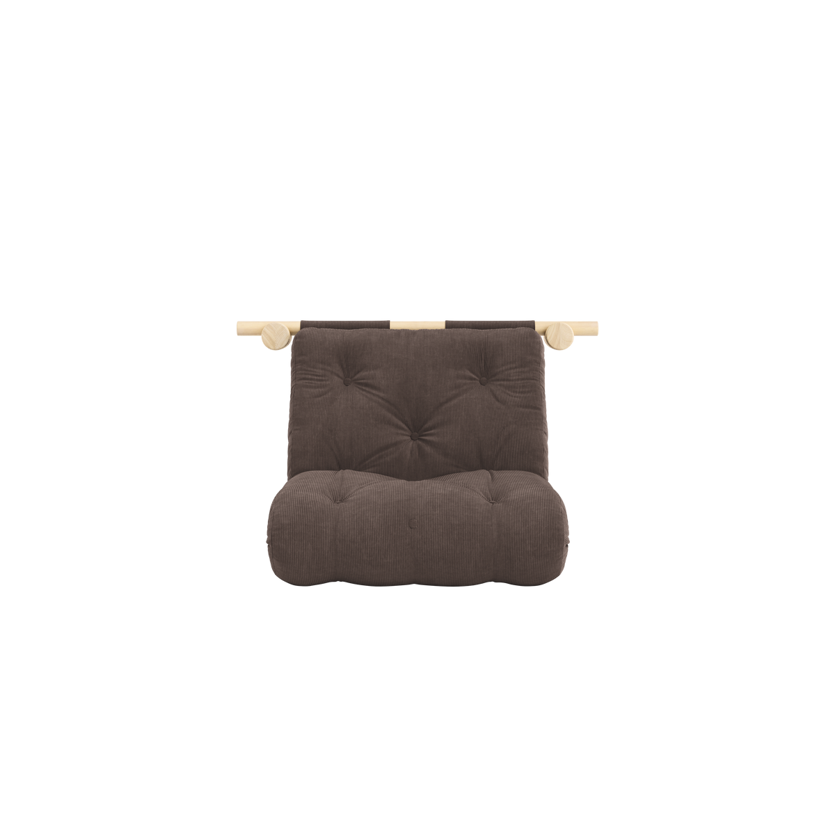 HOOKED RAW 75 x 200 W. BRAVO MATTRESS CHOCOLATE