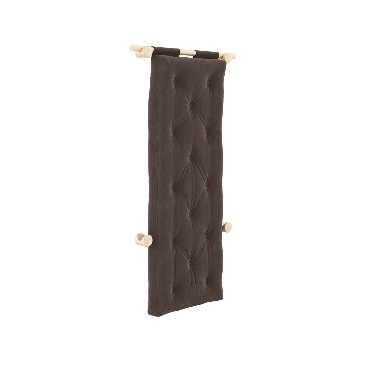 HOOKED RAW 75 x 200 W. BRAVO MATTRESS CHOCOLATE