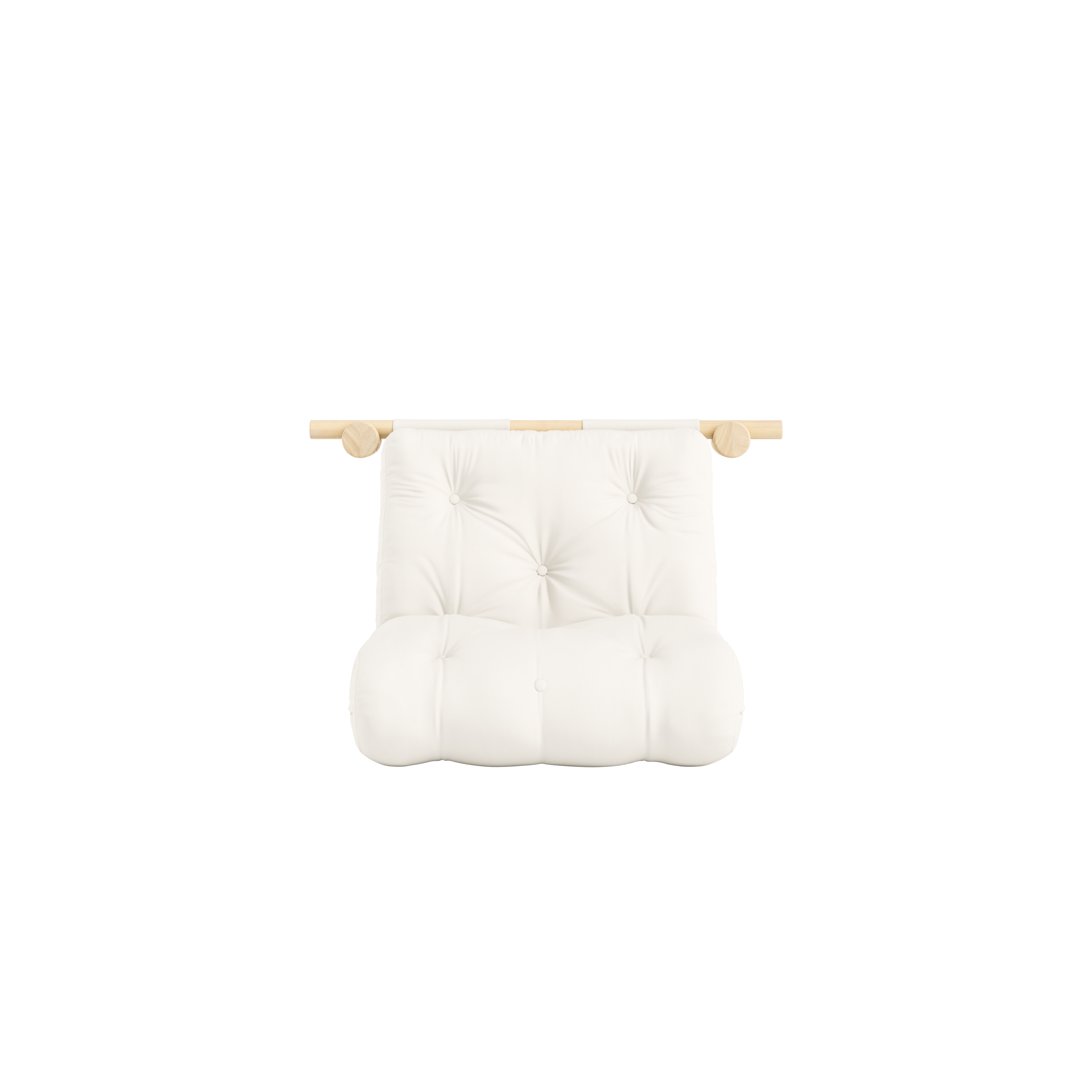 HOOKED RAW 75 x 200 W. BRAVO MATTRESS NATURAL