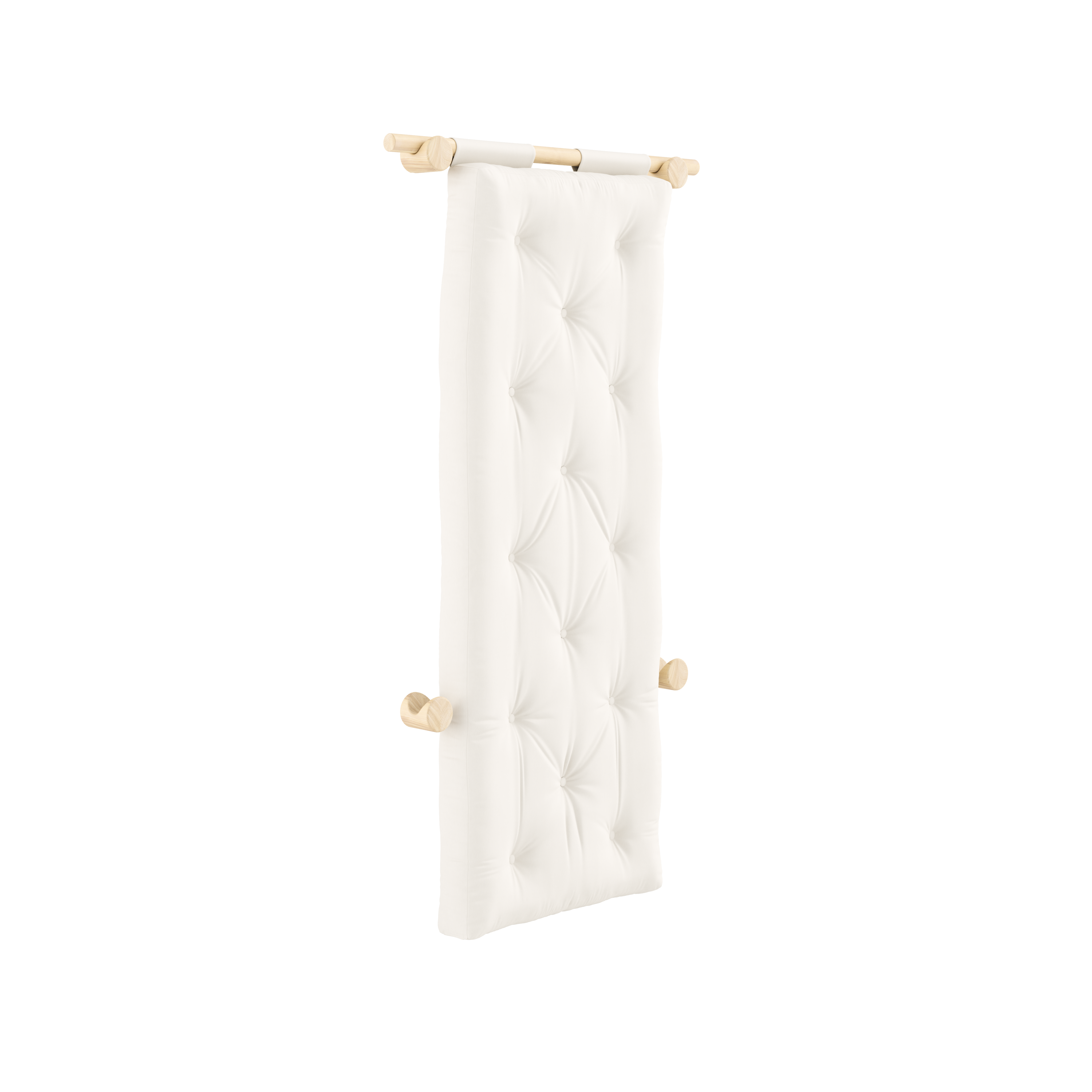 HOOKED RAW 75 x 200 W. BRAVO MATTRESS NATURAL