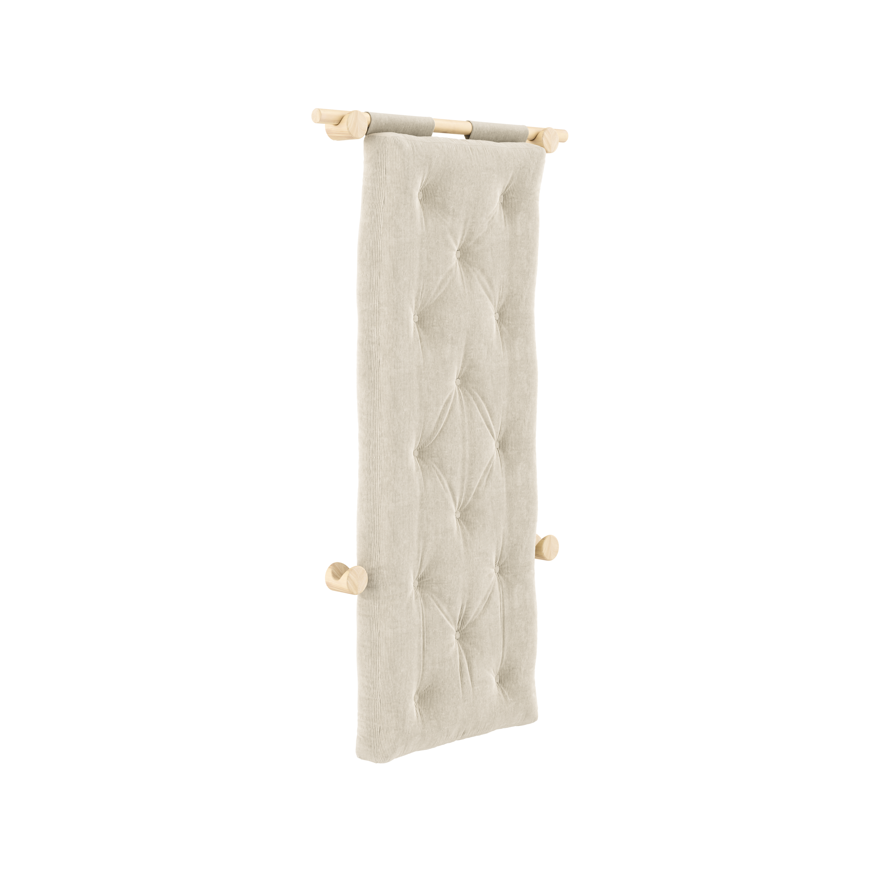 HOOKED RAW 75 X 200 W. BRAVO MATTRESS IVORY