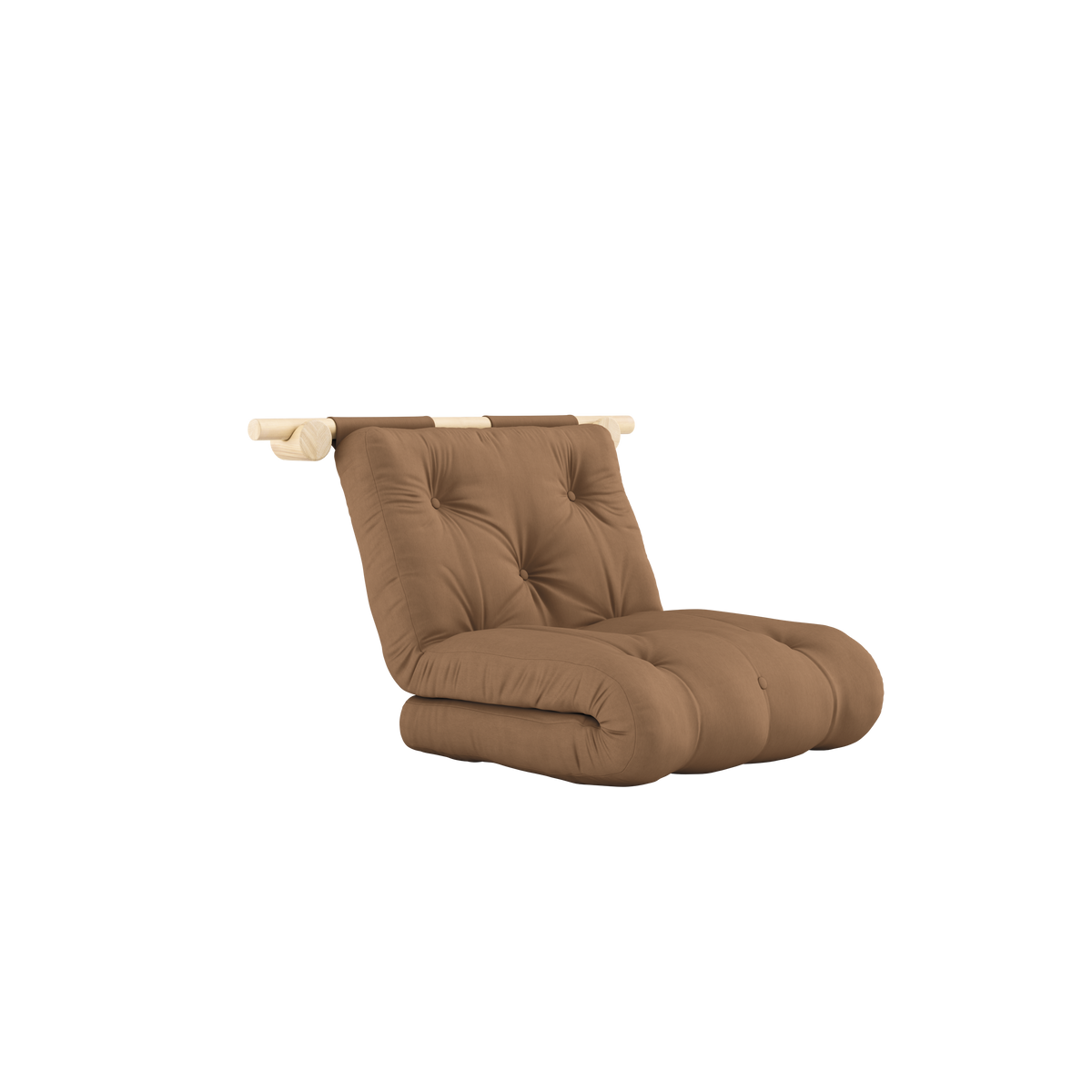 HOOKED RAW 75 x 200 W. BRAVO MATTRESS MOCCA