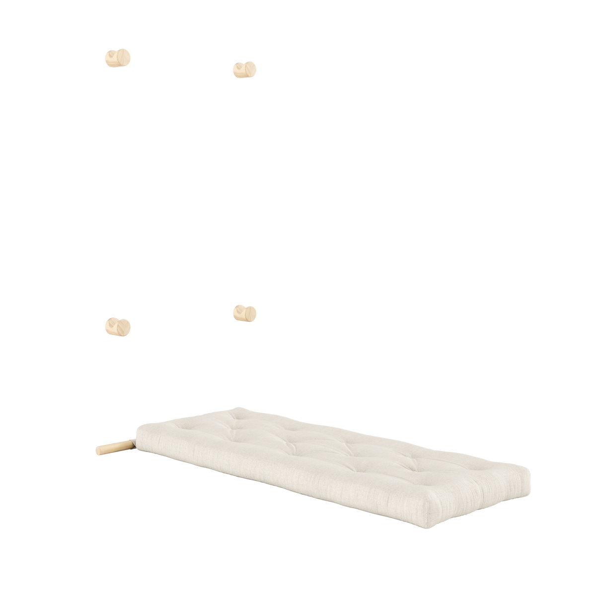 HOOKED RAW 75 x 200 W. BRAVO MATTRESS LINEN