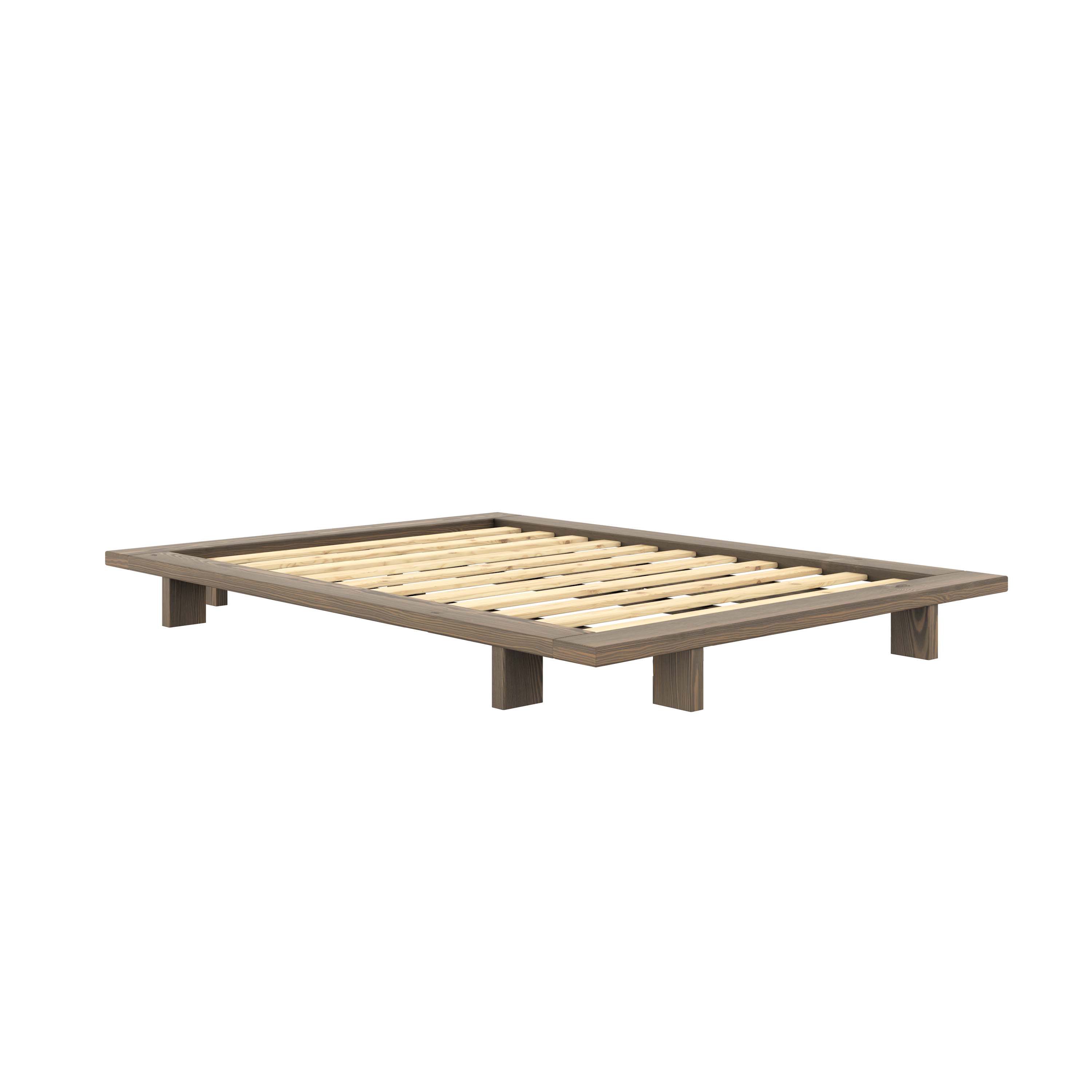 JAPAN BED CAROB BROWN 140 X 200