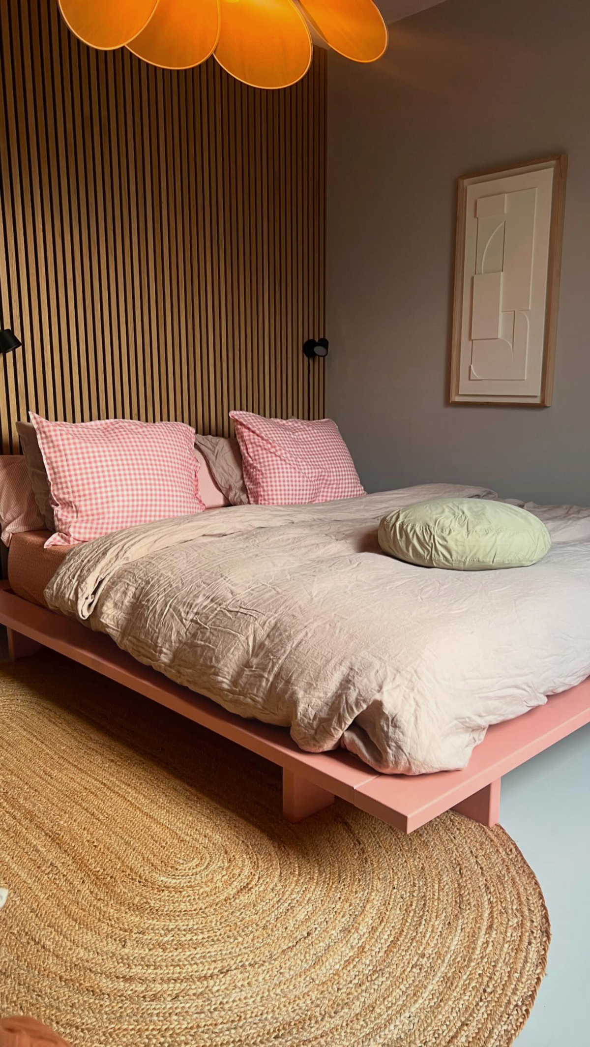 JAPAN BED PINK SKY 140 X 200